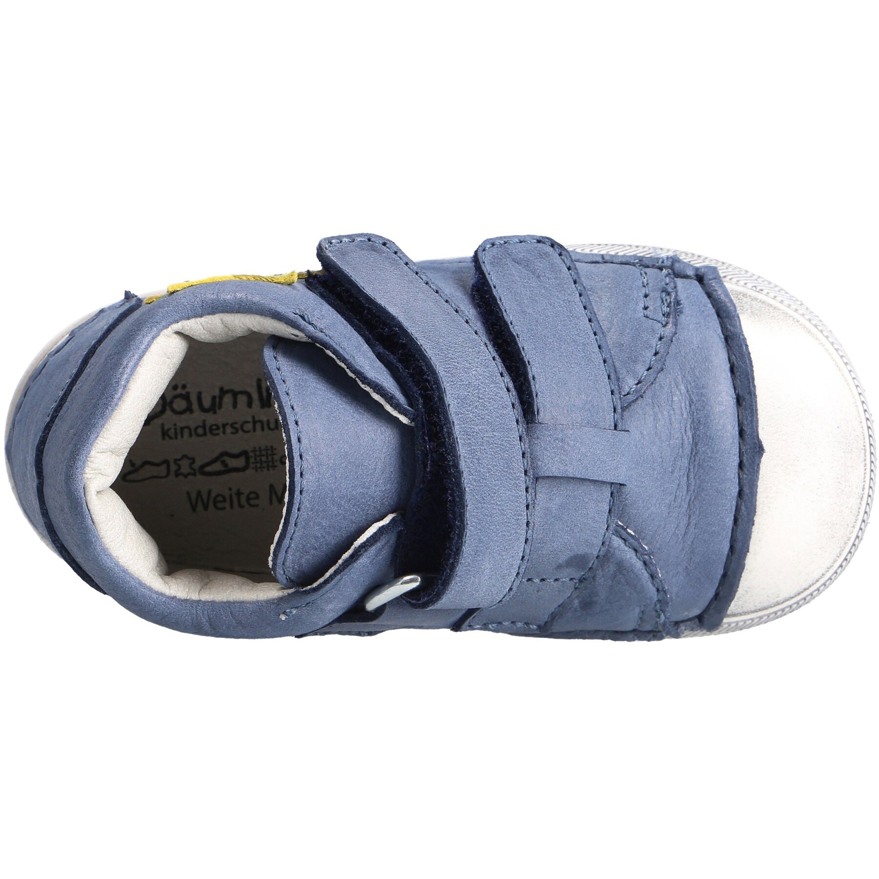 blaue lauflernschuhe draufsicht