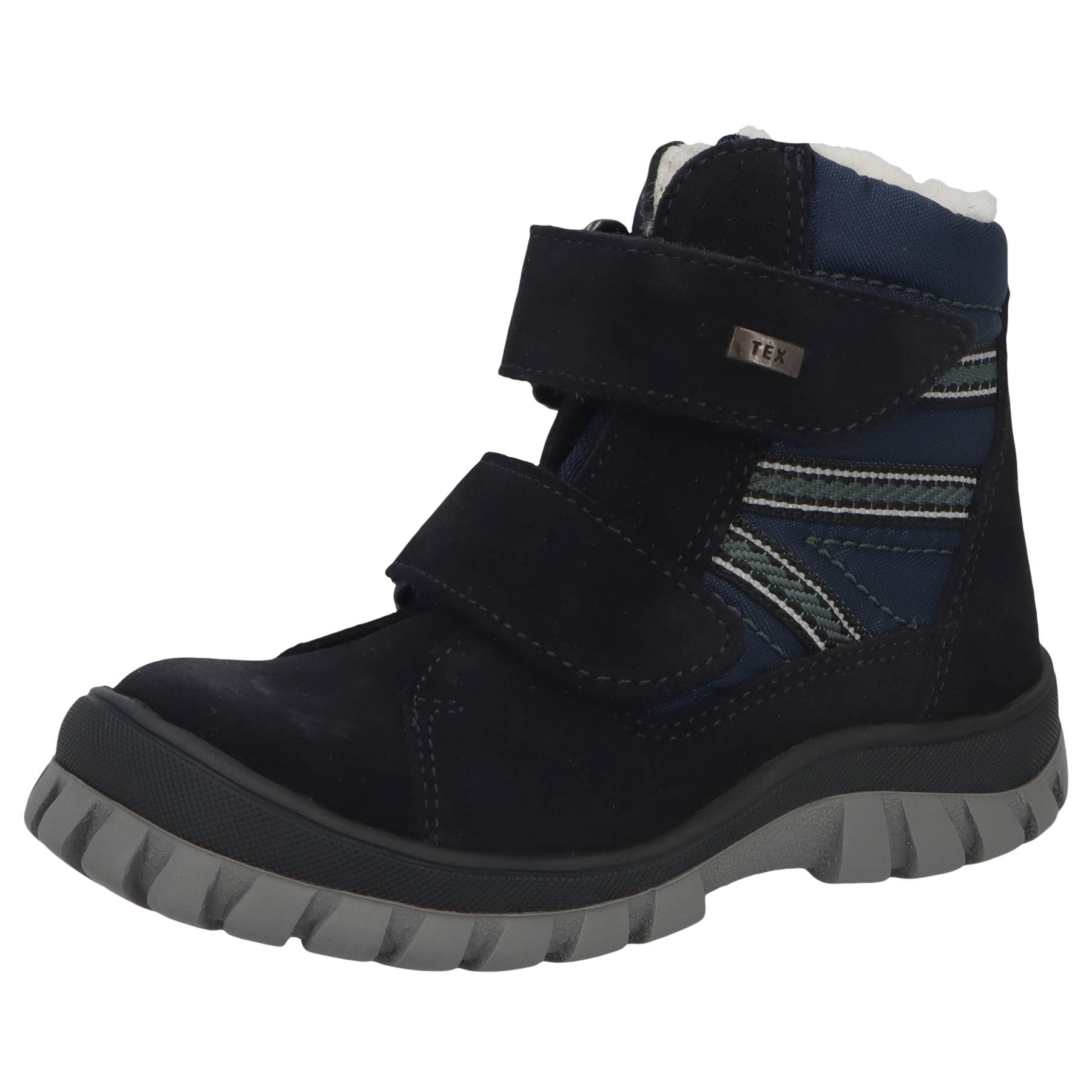 blaue stiefeletten 3-4 ansicht