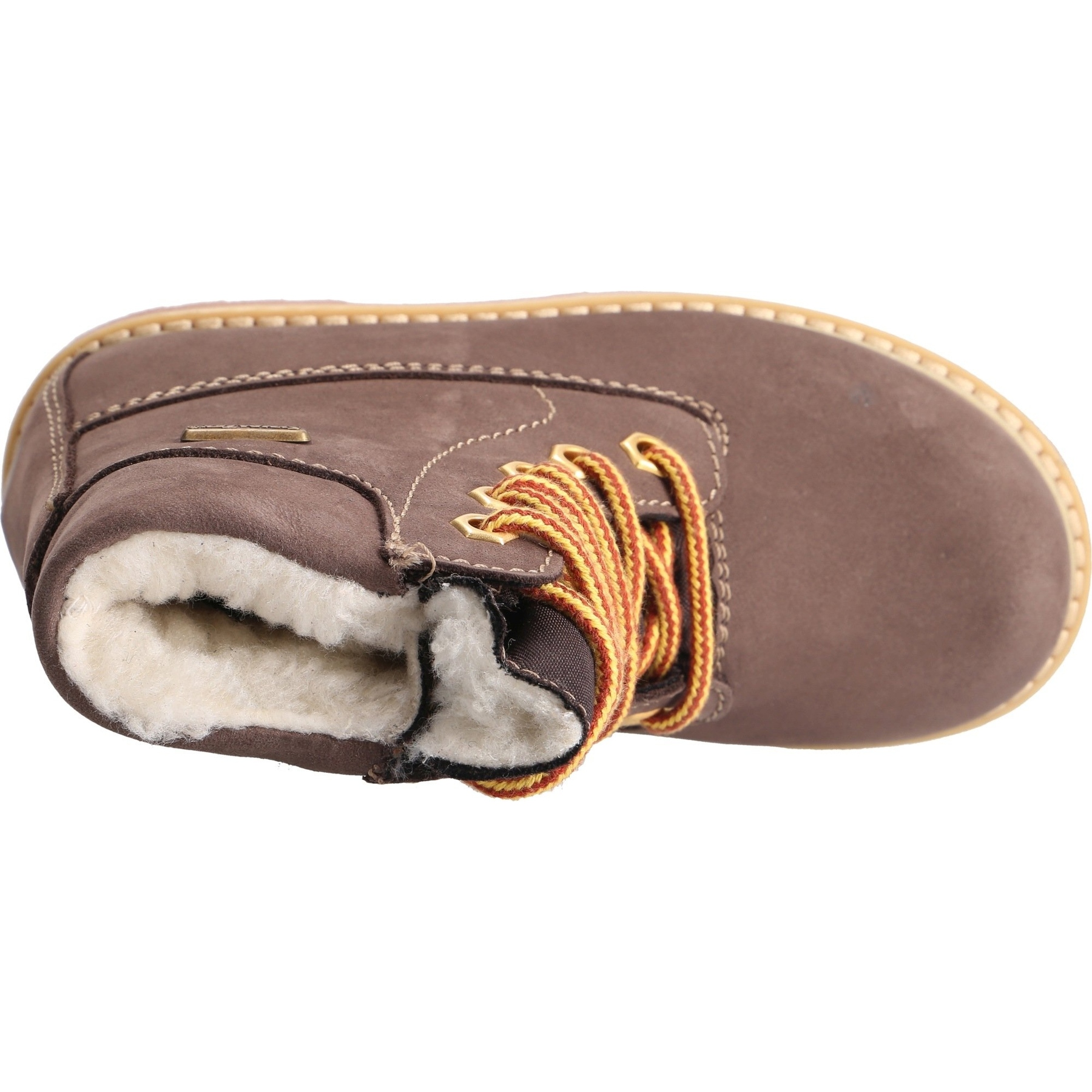 braune stiefeletten draufsicht