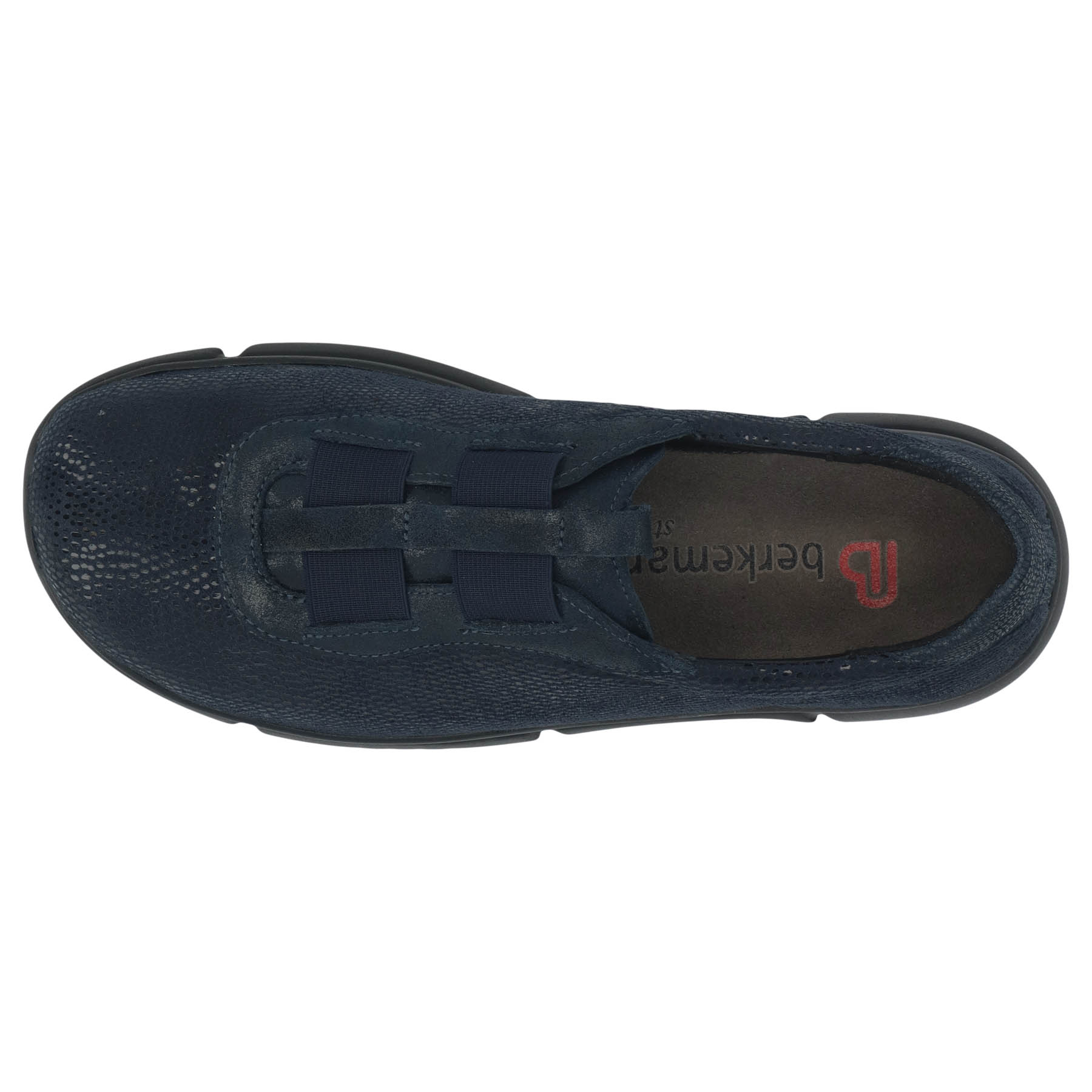 blaue halbschuh draufsicht
