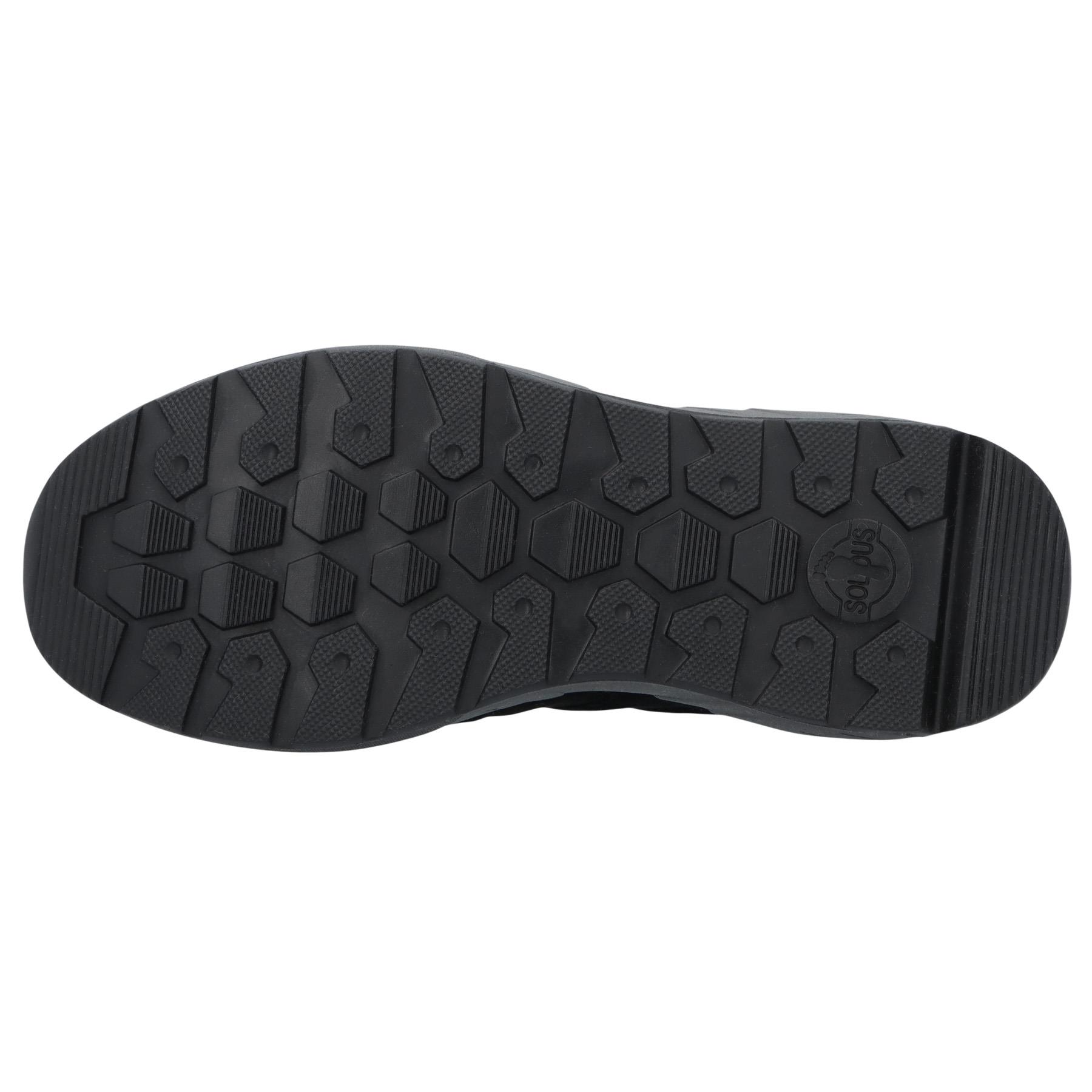 schwarze halbschuh sohlenansicht