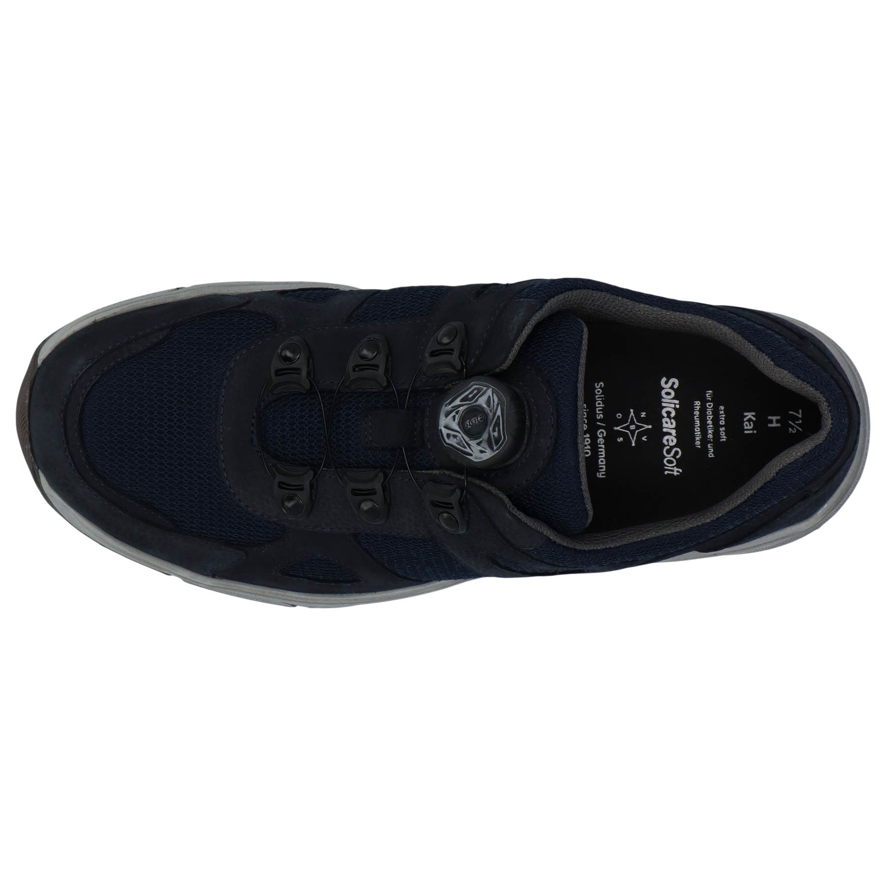 blaue halbschuh draufsicht