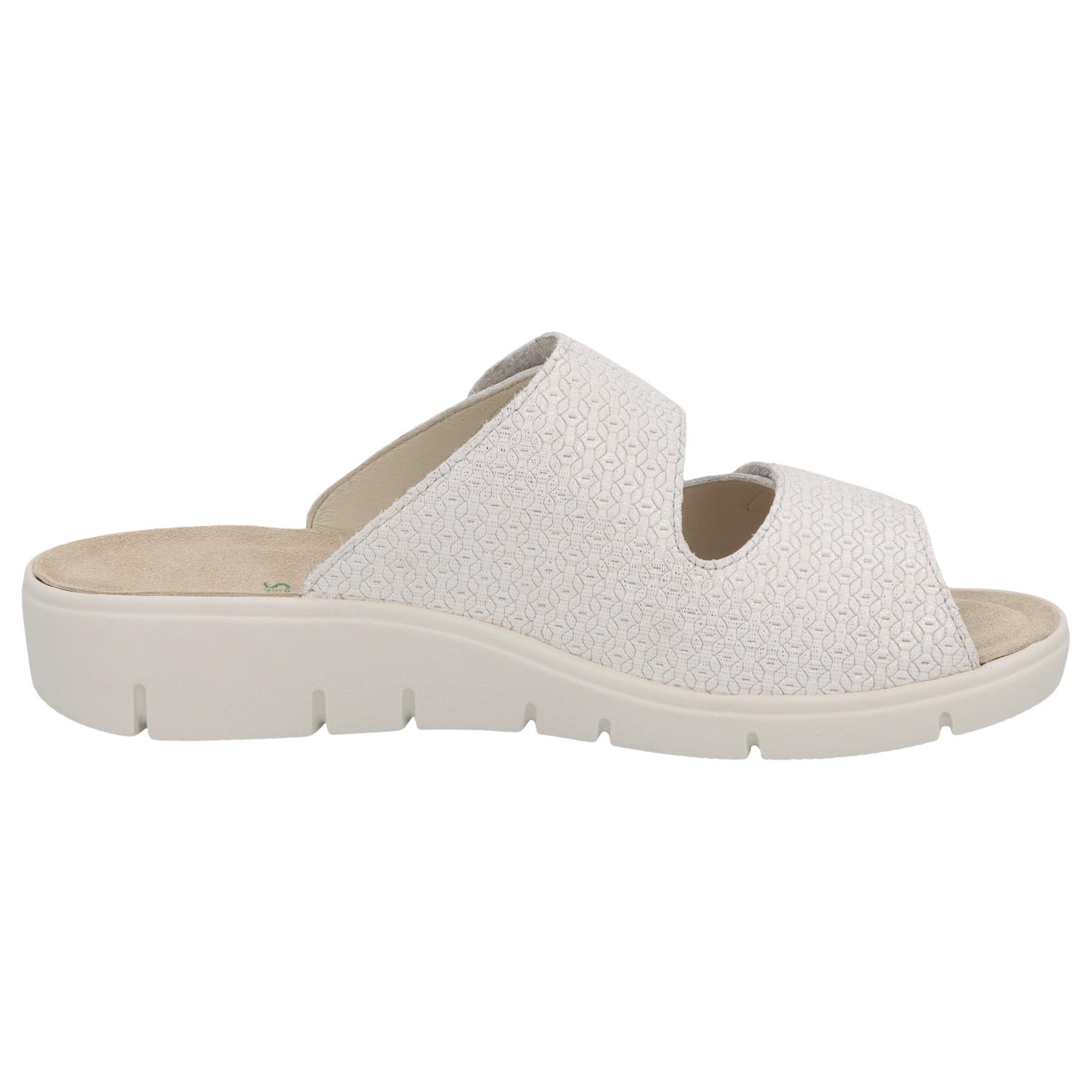 weiße pantolette seitenansicht rechts