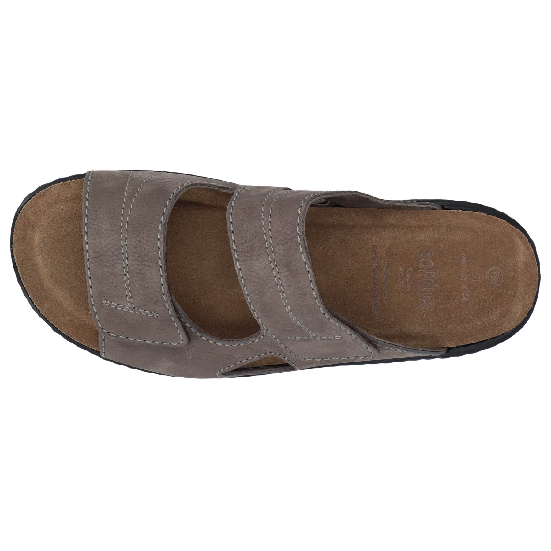 graue pantolette draufsicht