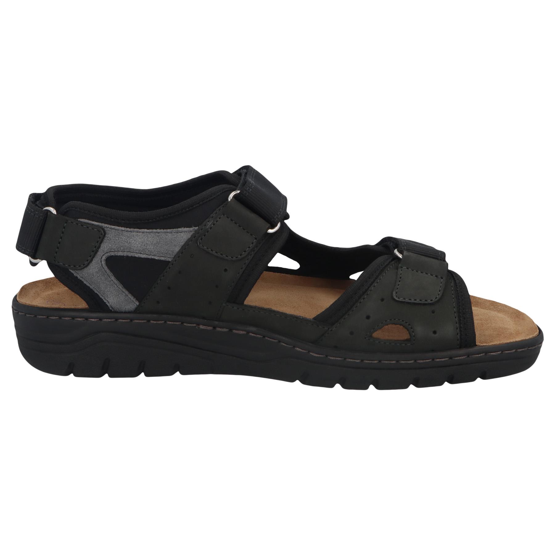 schwarze sandale seitenansicht rechts