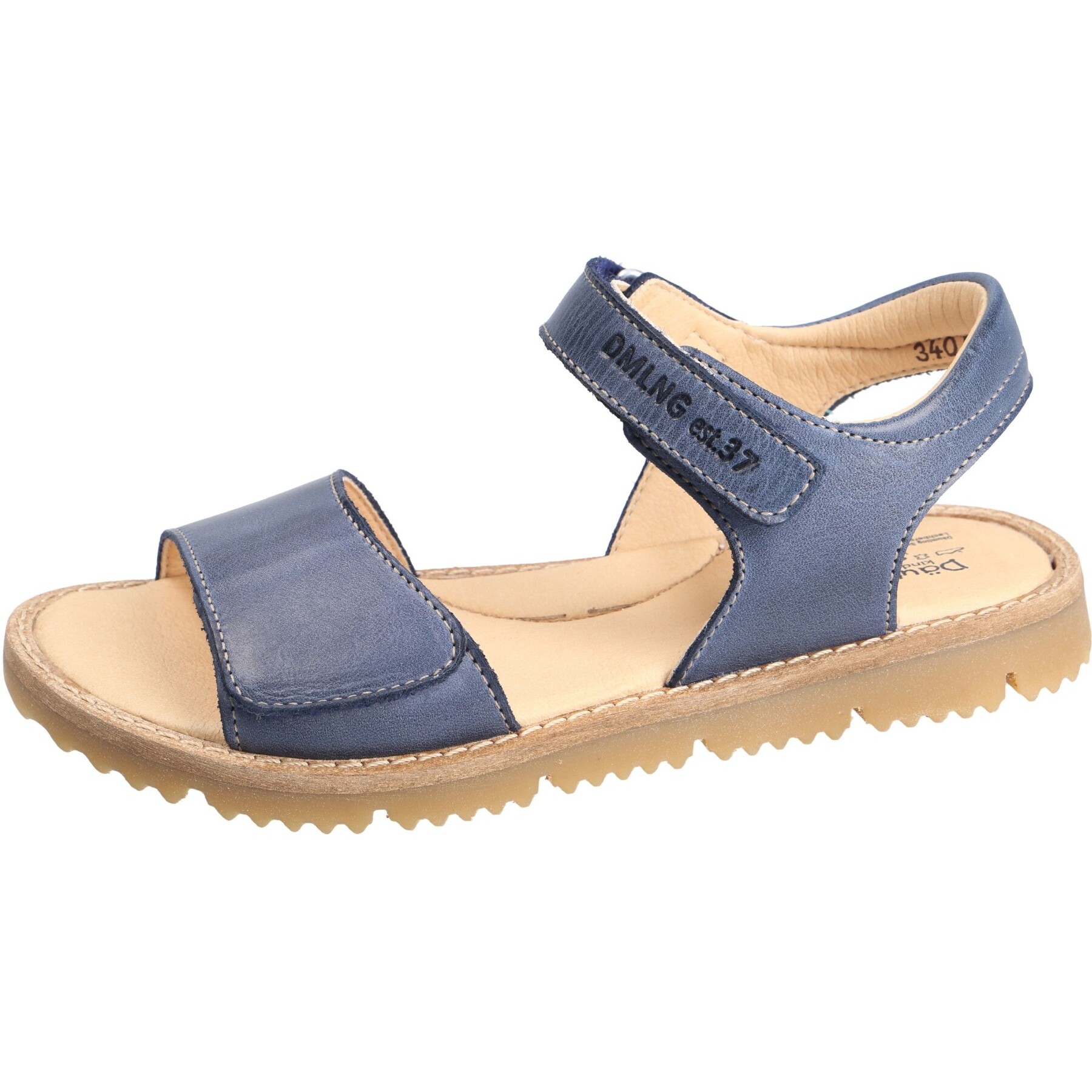 blaue sandale 3-4 ansicht