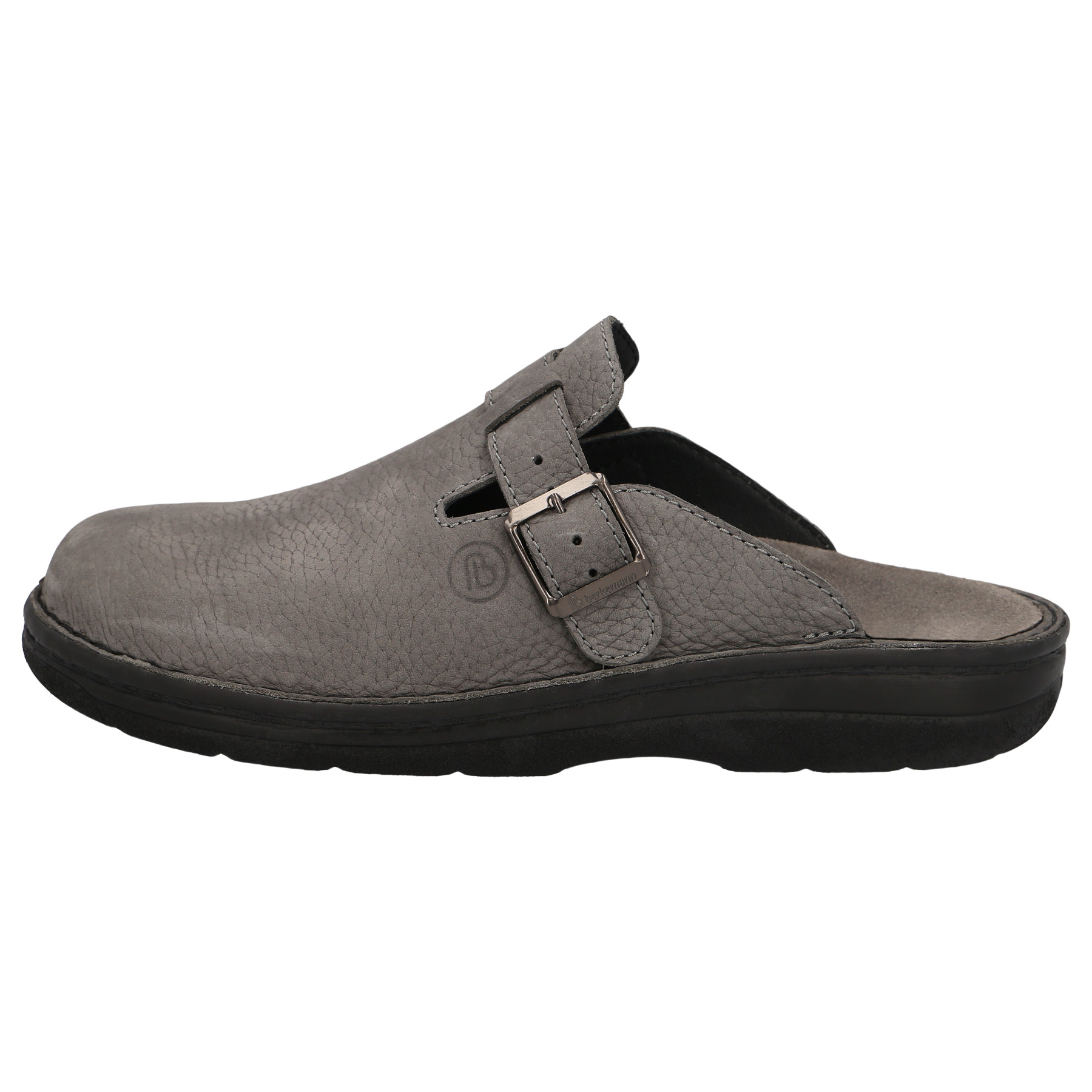 graue clogs seitenansicht links