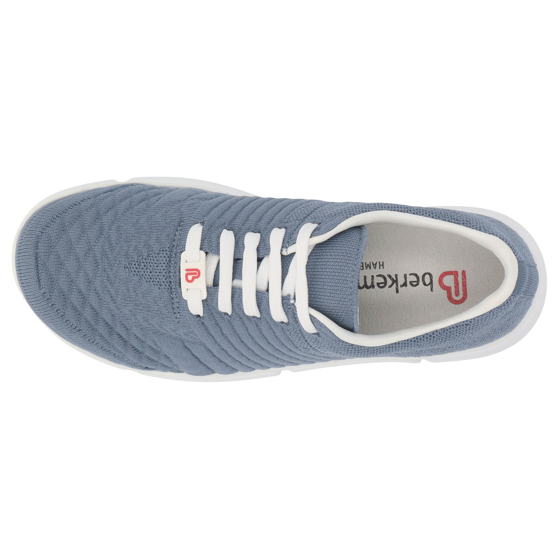 blaue sneaker draufsicht