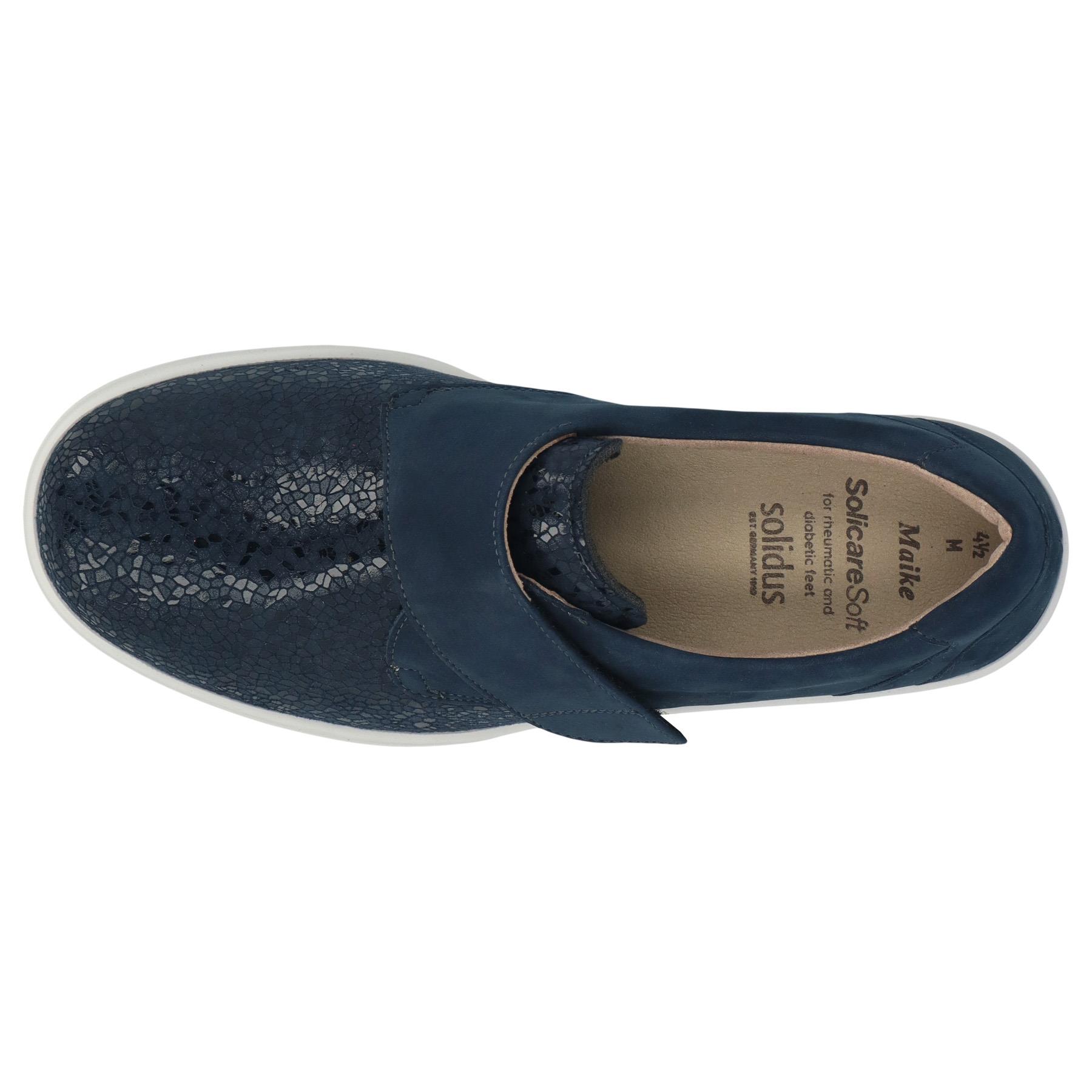 blaue slipper draufsicht