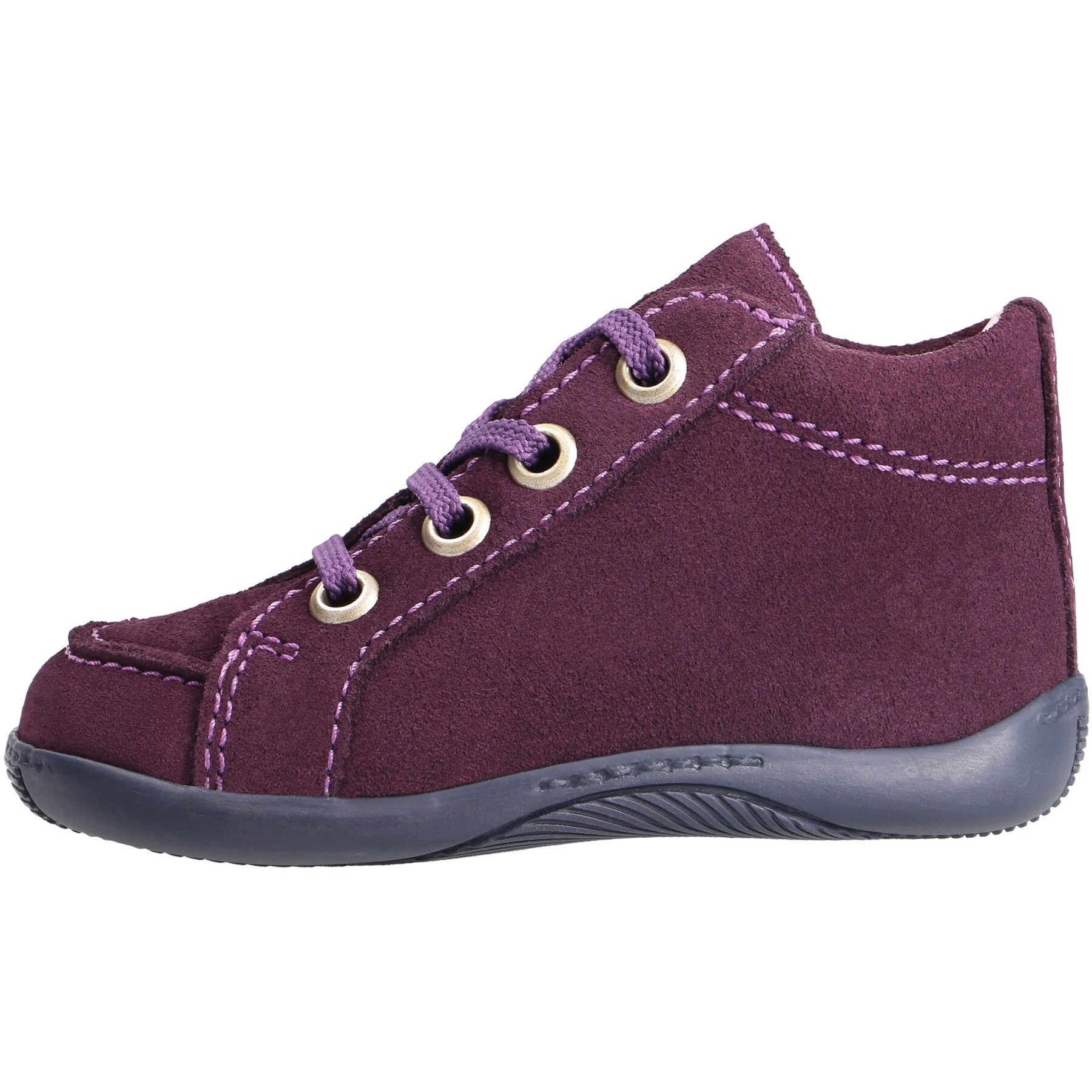 rote lauflernschuhe seitenansicht links