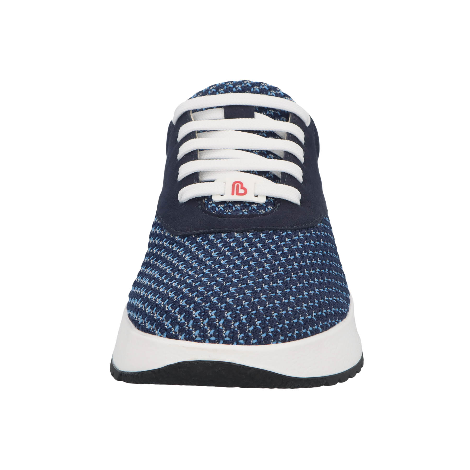 blaue halbschuh vorderansicht