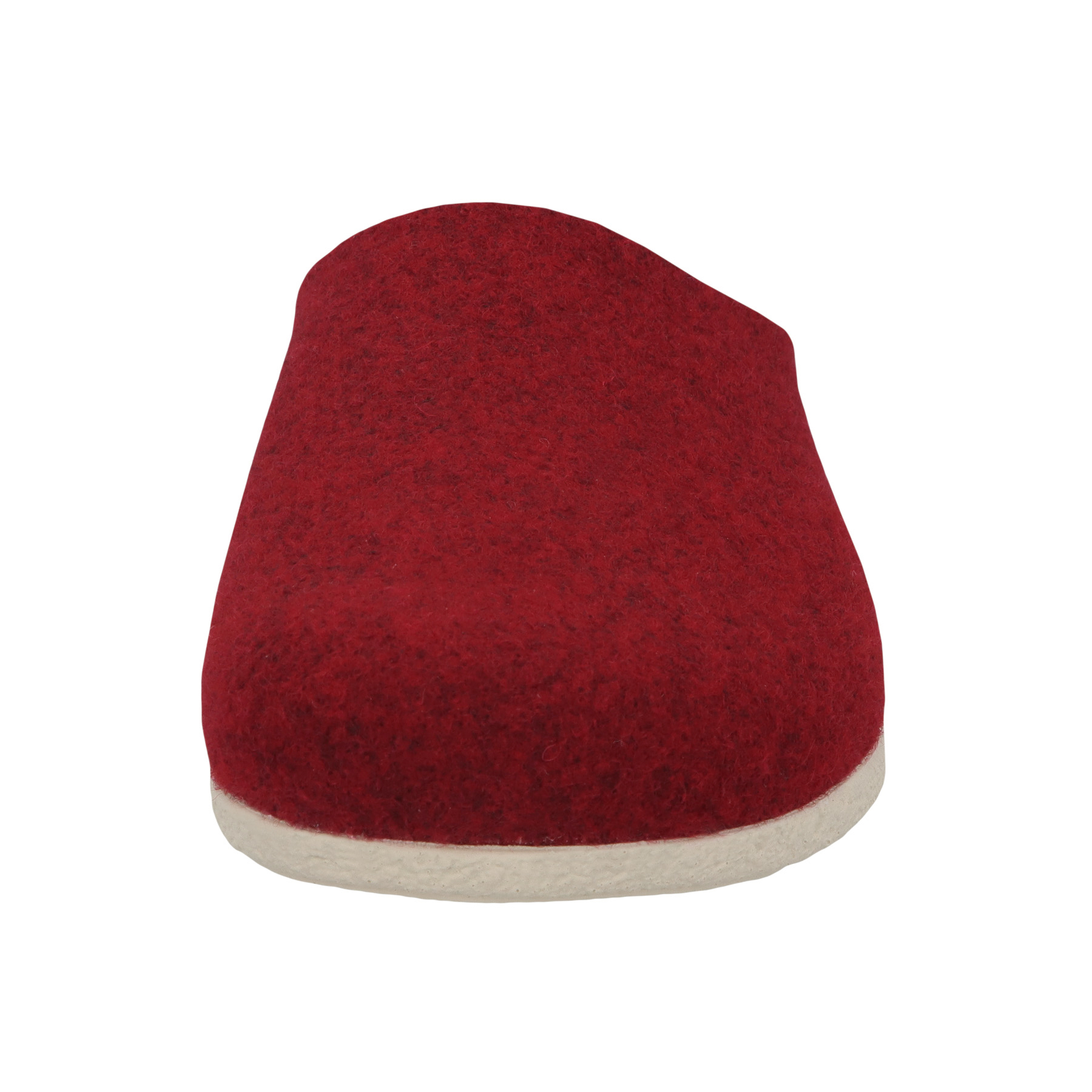 rote hausschuhe vorderansicht