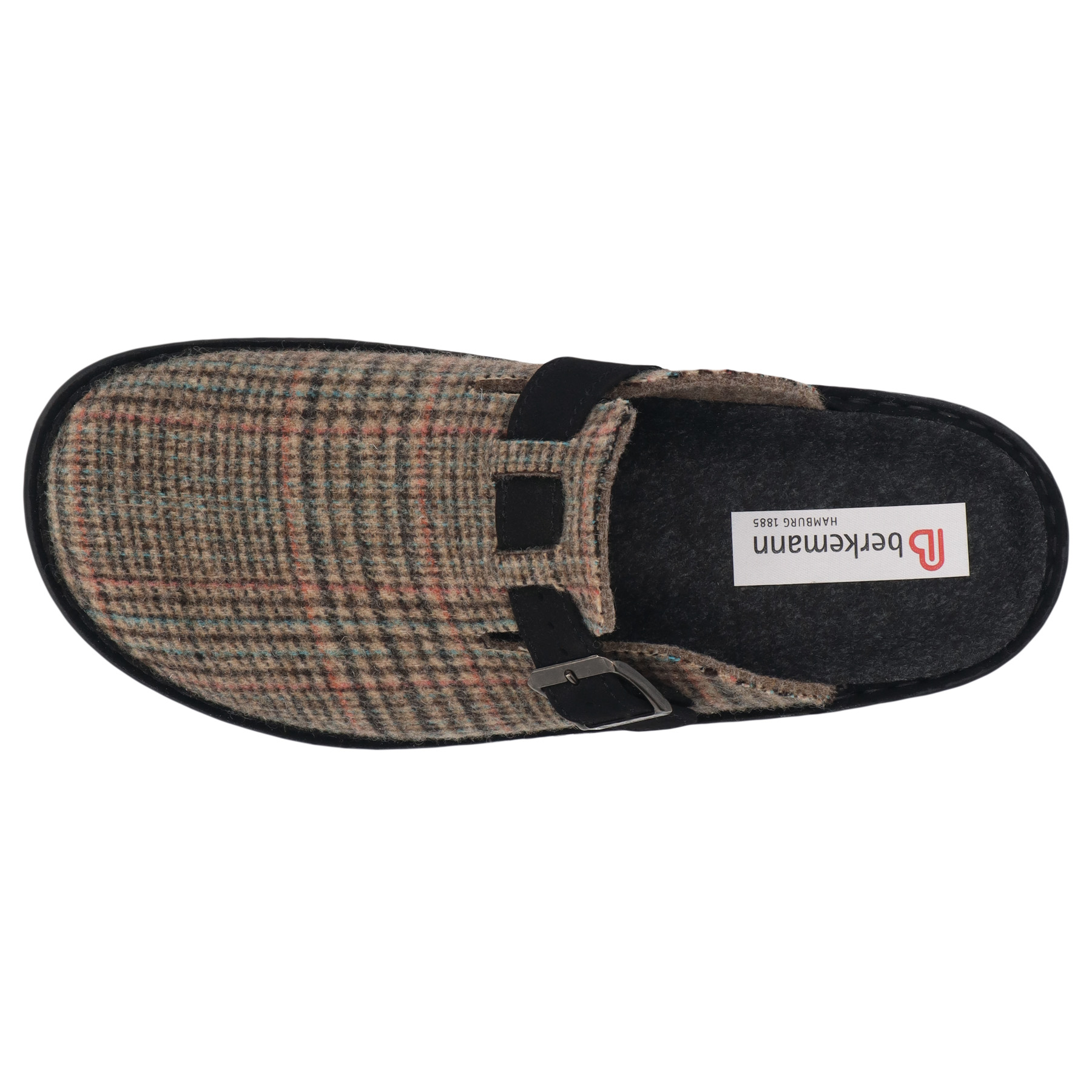 braune hausschuhe draufsicht