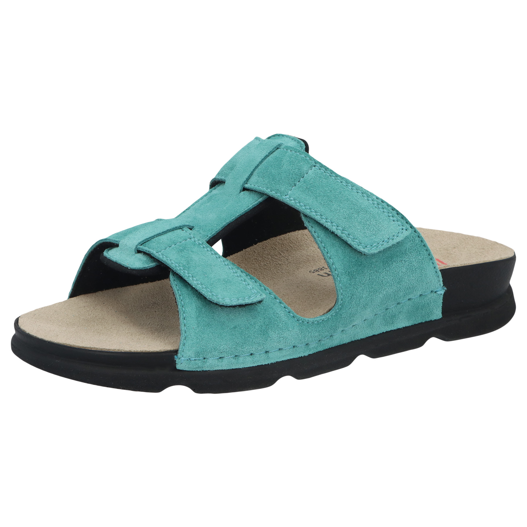 blaue pantolette 3-4 ansicht