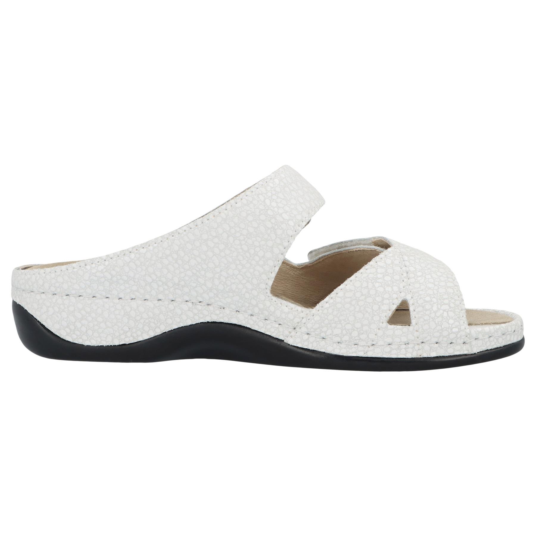 weiße pantolette seitenansicht rechts