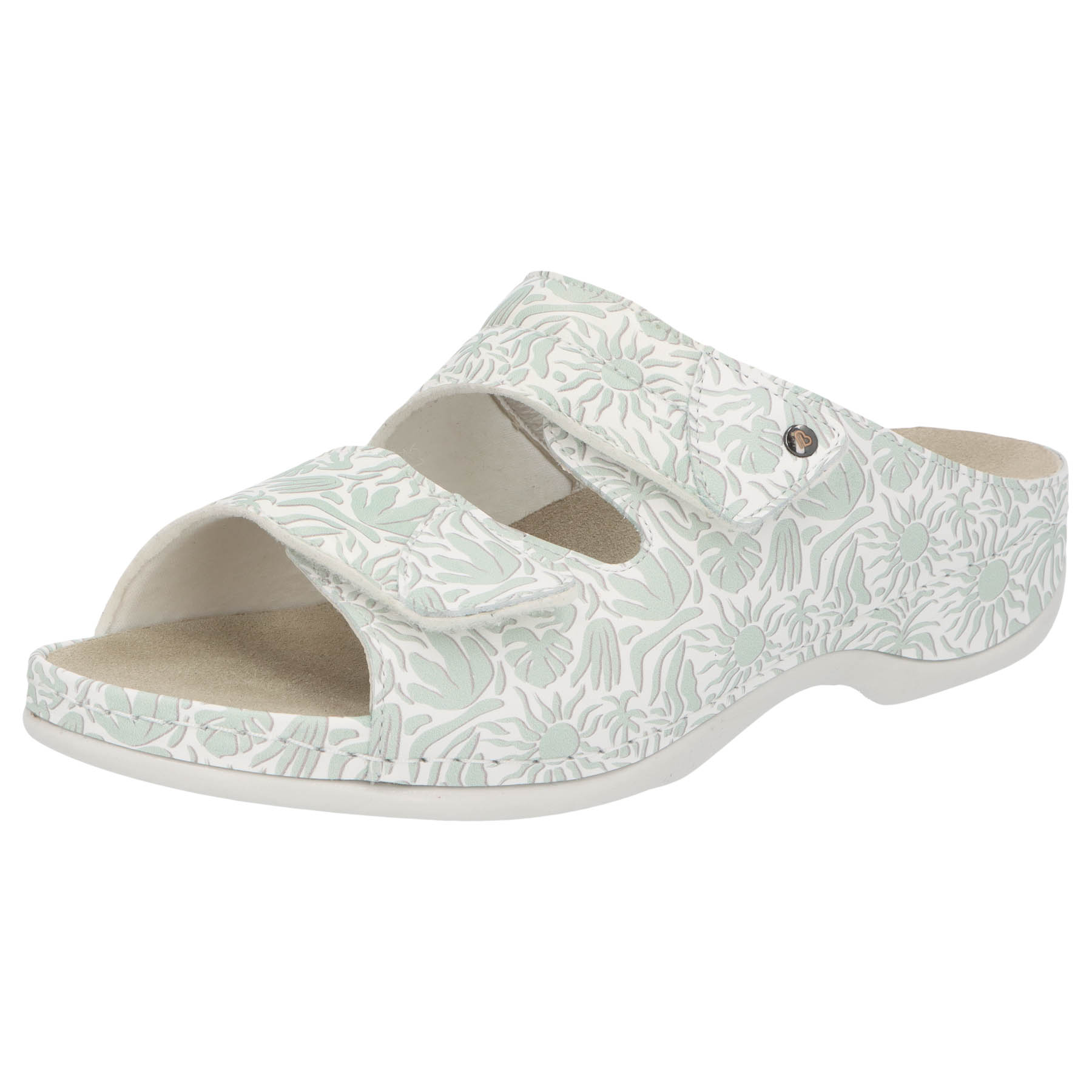 weiß/pastell Leder/Stretch