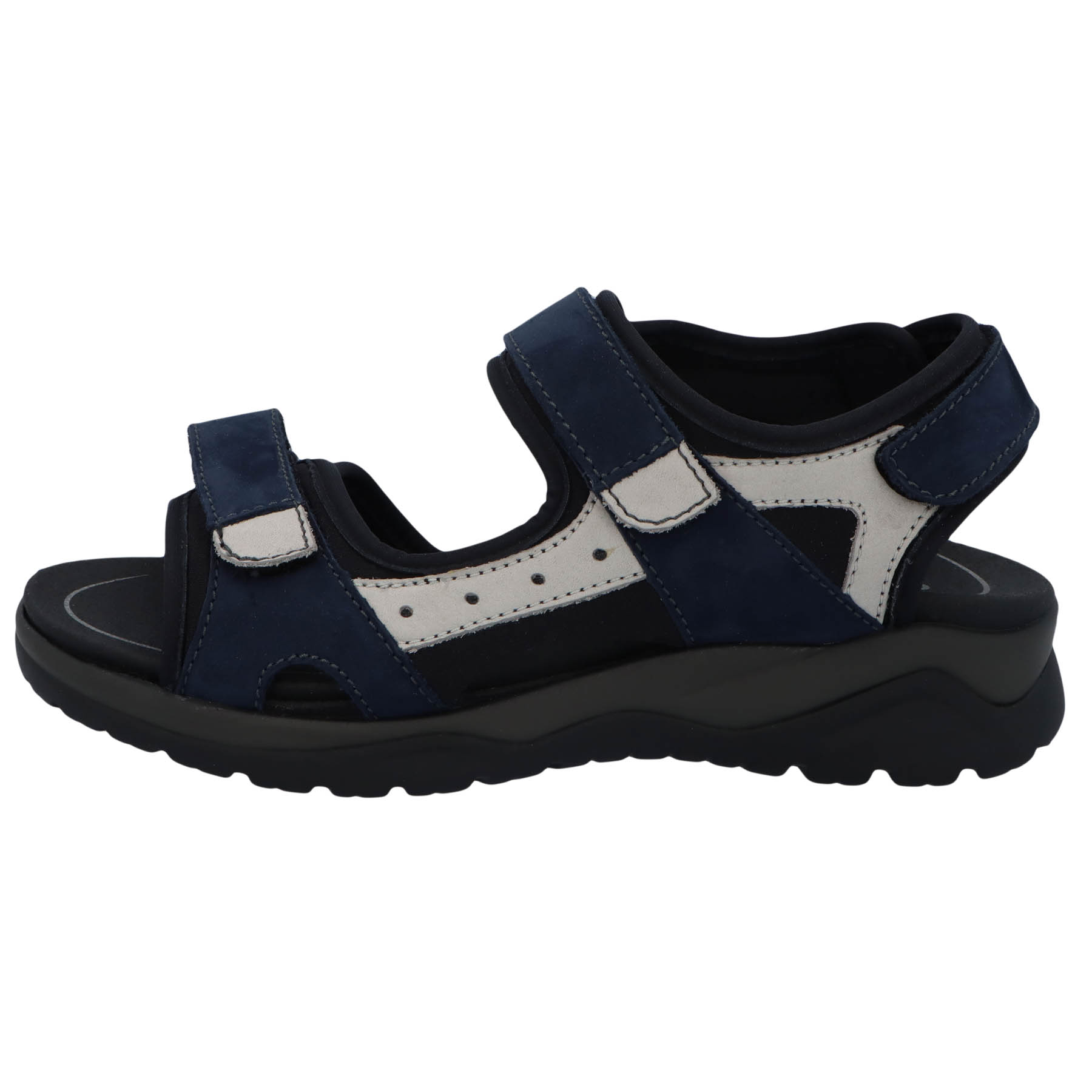 blaue sandale seitenansicht links