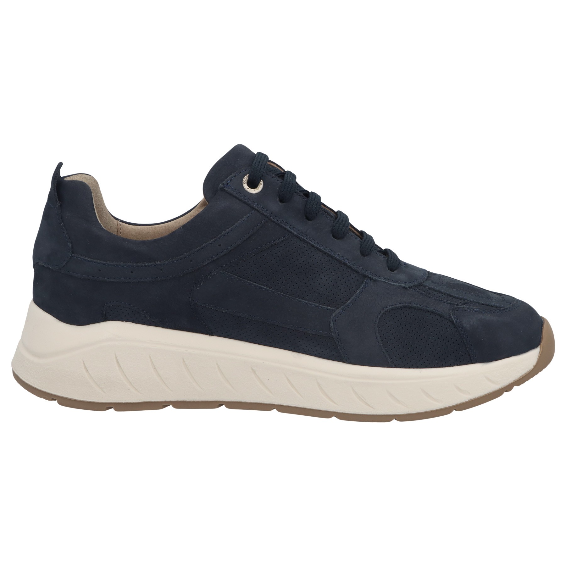 blaue halbschuh seitenansicht rechts