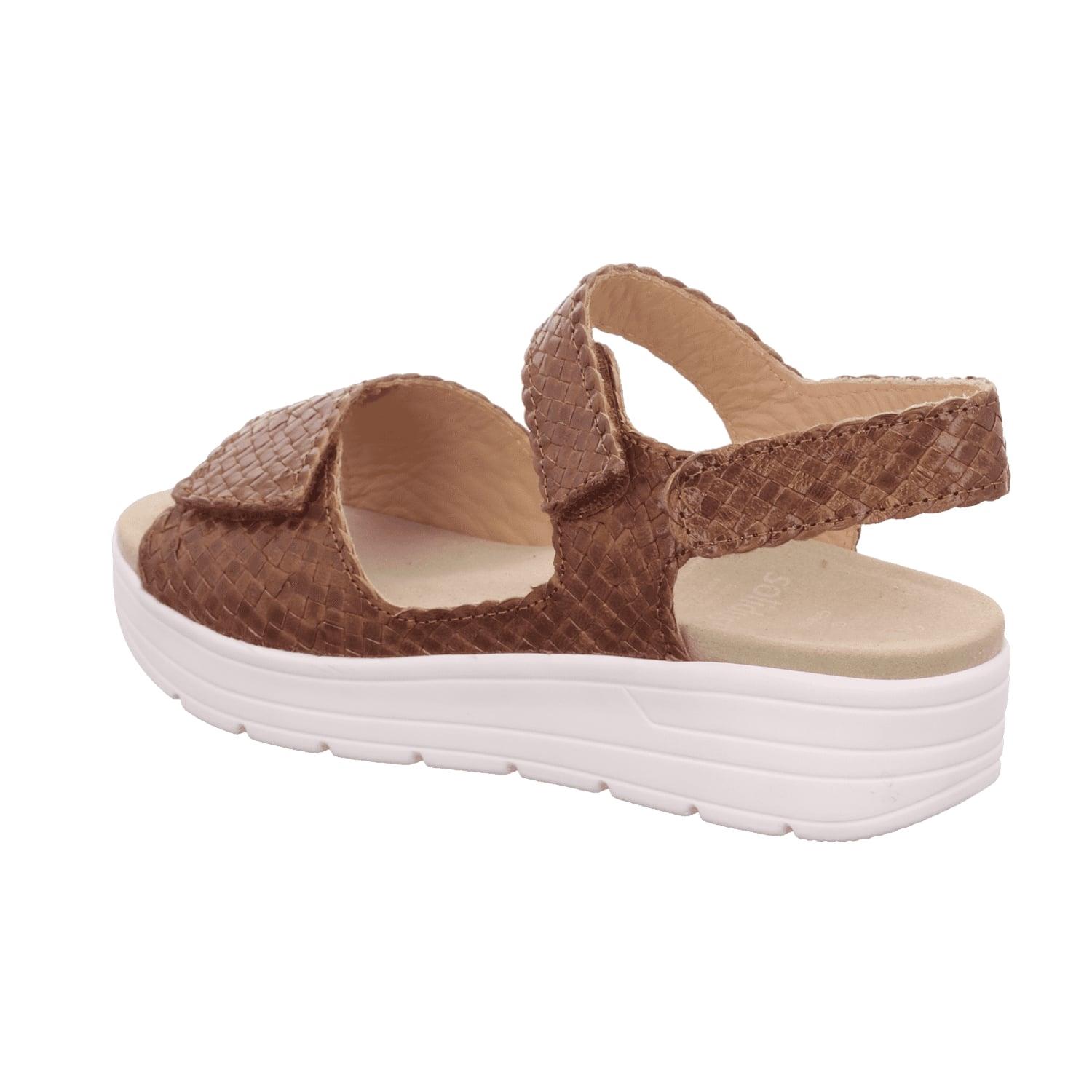 braune sandale seitenansicht links