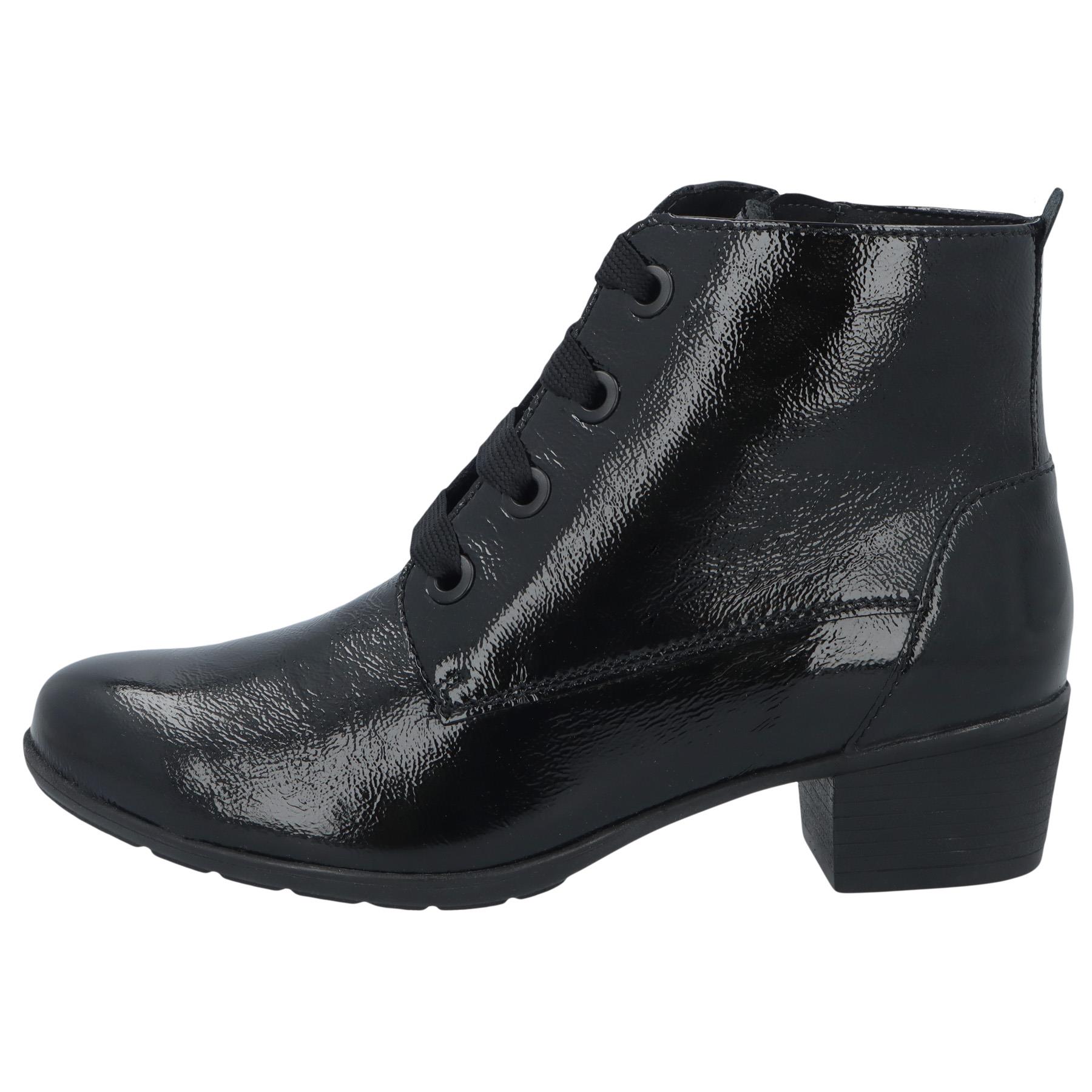 schwarze stiefel seitenansicht links