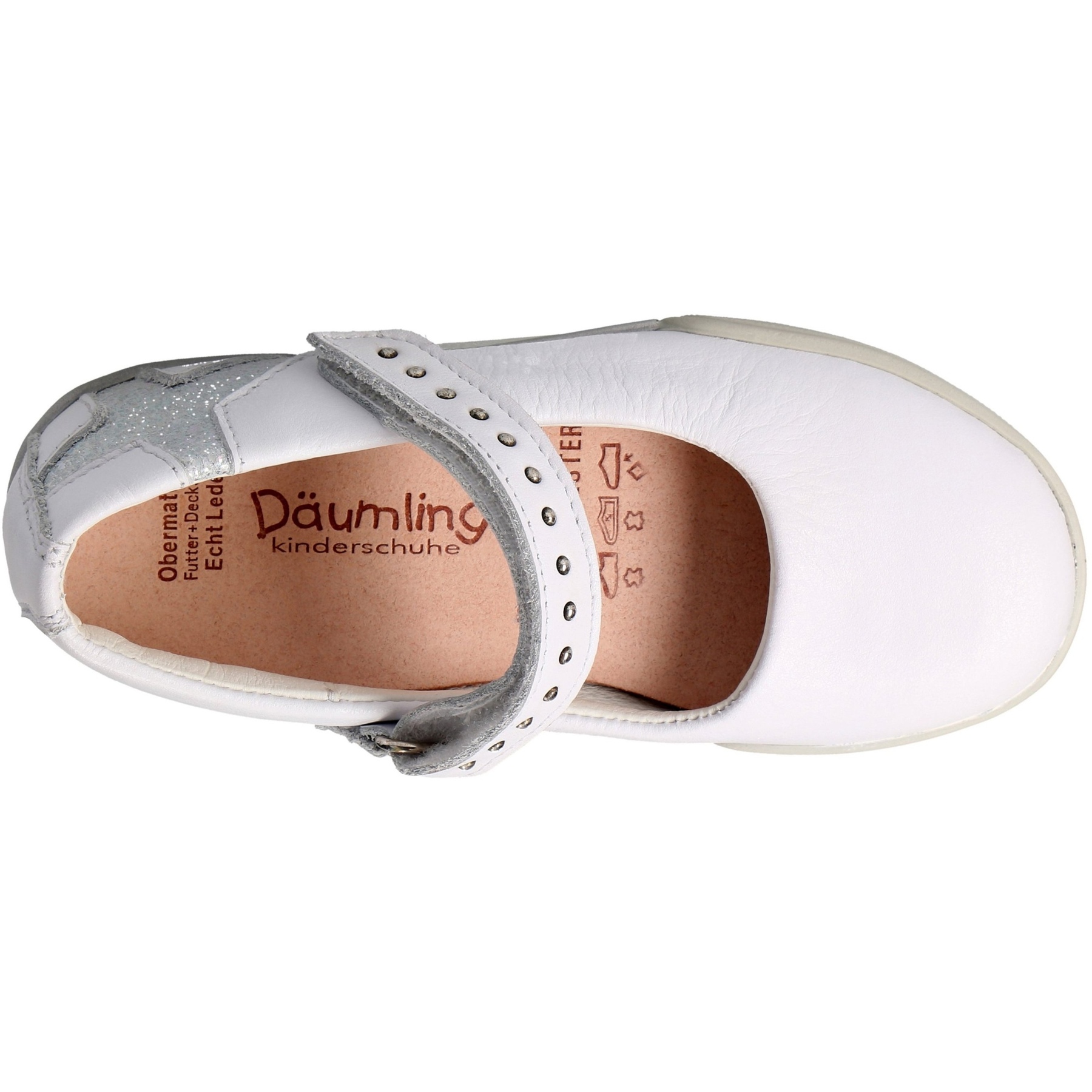 weiße ballerina draufsicht