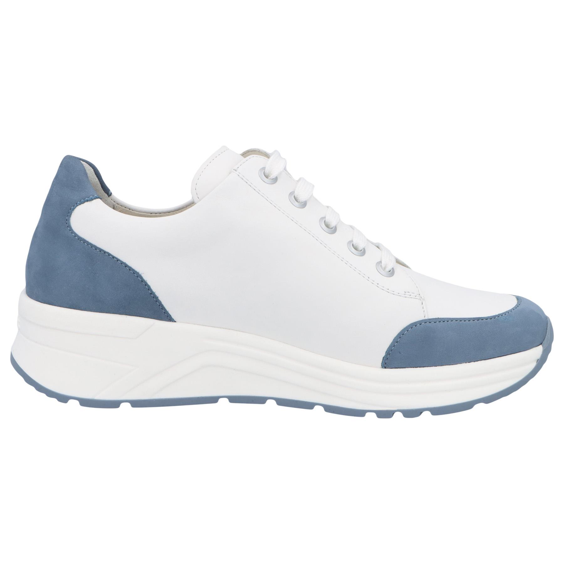 blaue halbschuh seitenansicht rechts