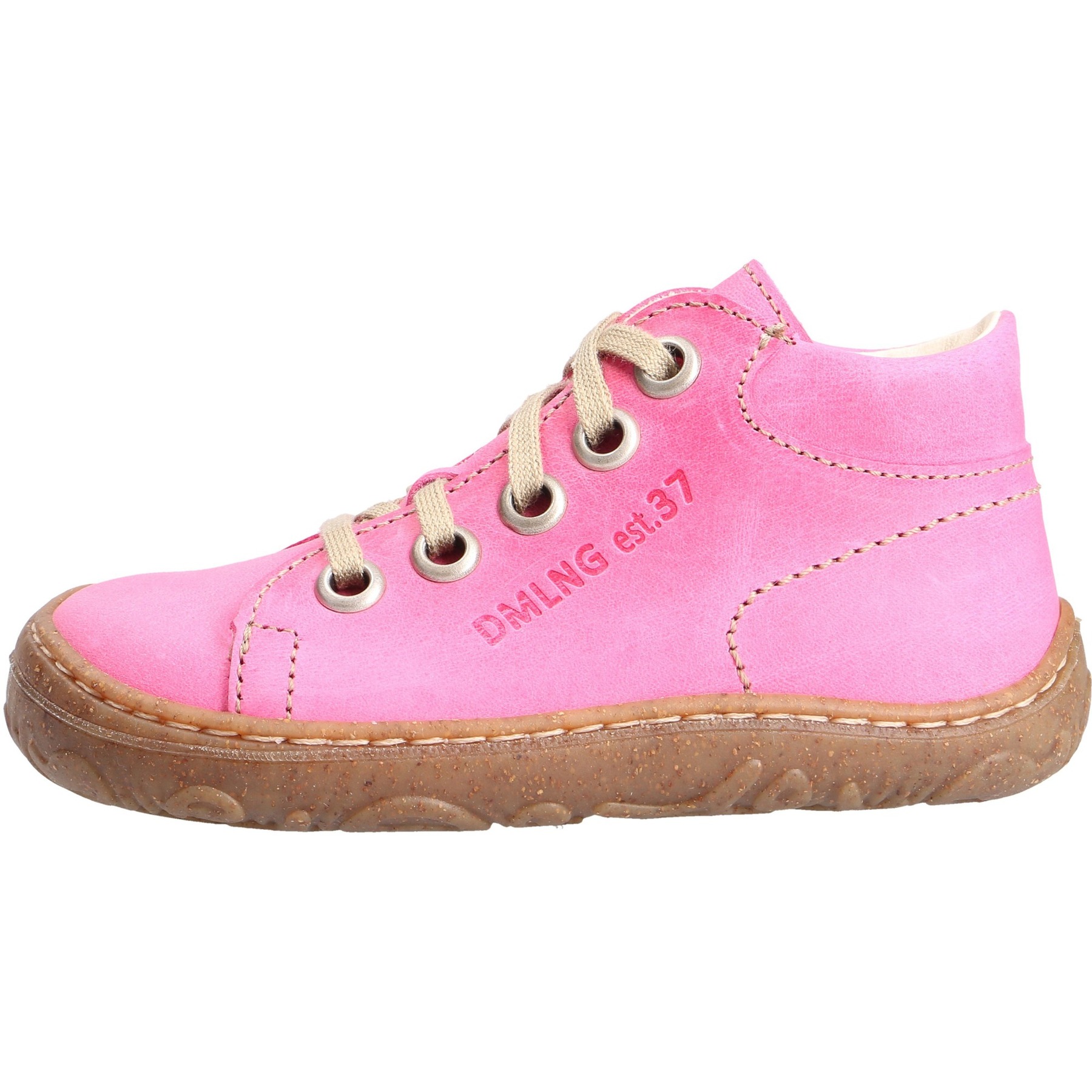 rote lauflernschuhe seitenansicht links