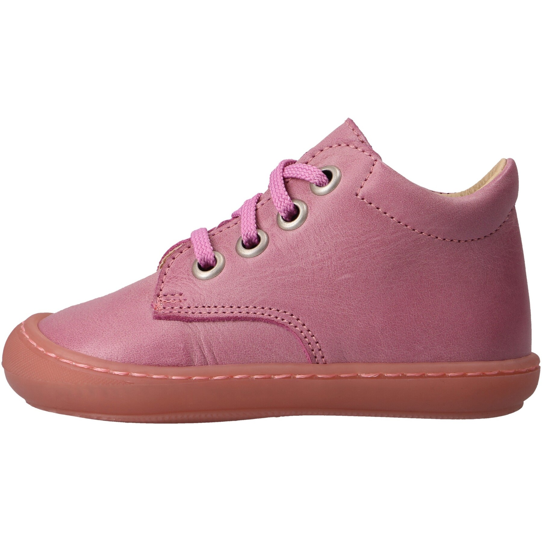 rote lauflernschuhe seitenansicht links