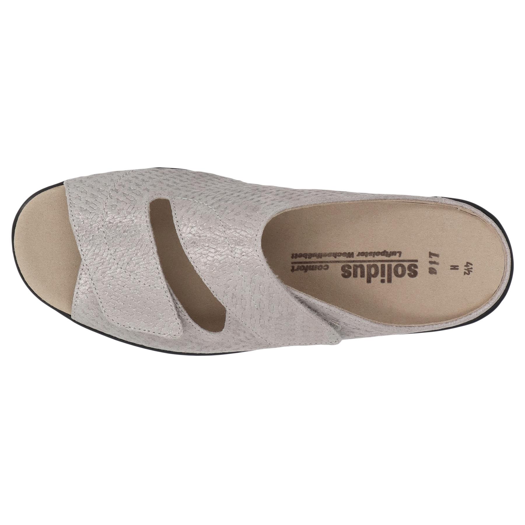 graue pantolette draufsicht