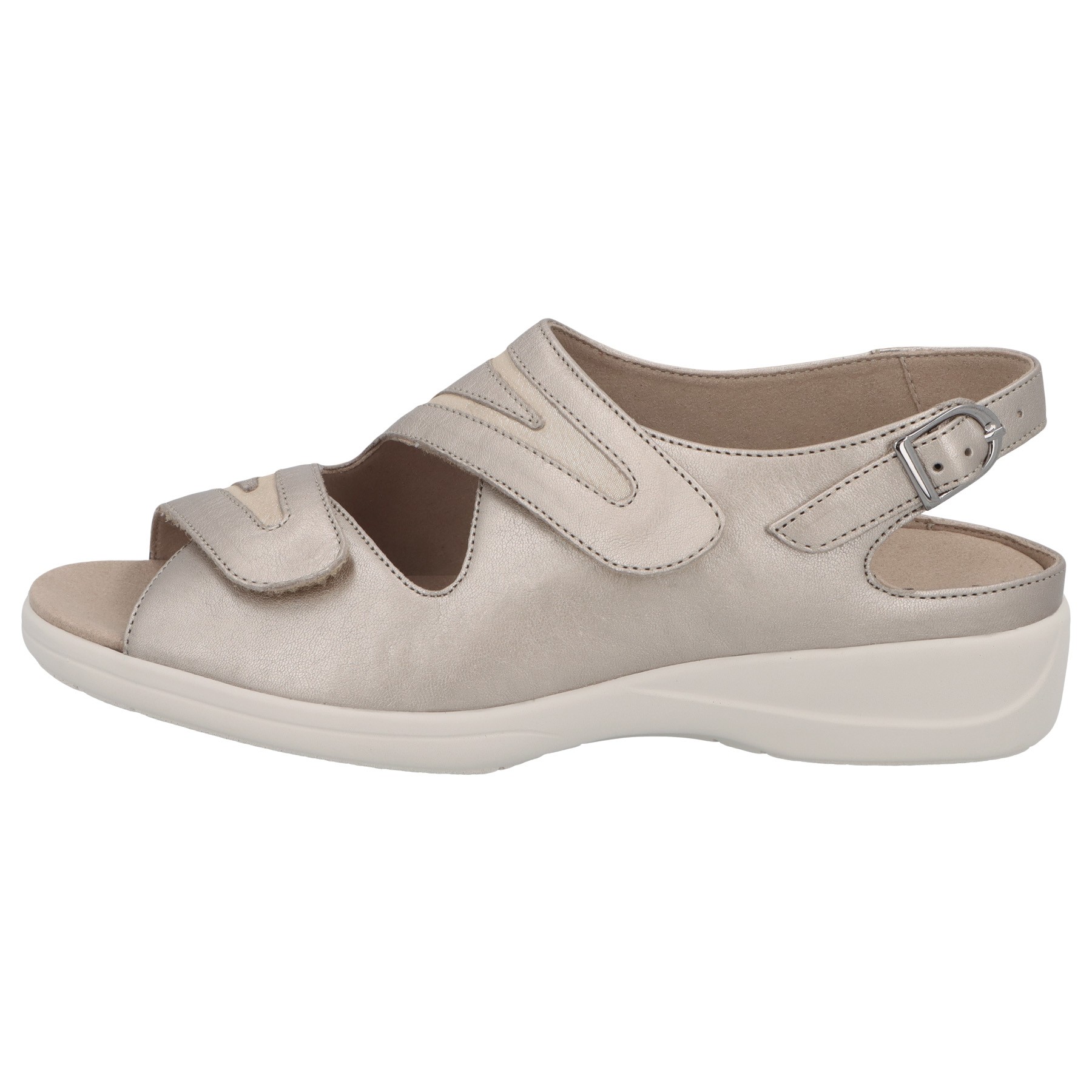 braune sandale seitenansicht links