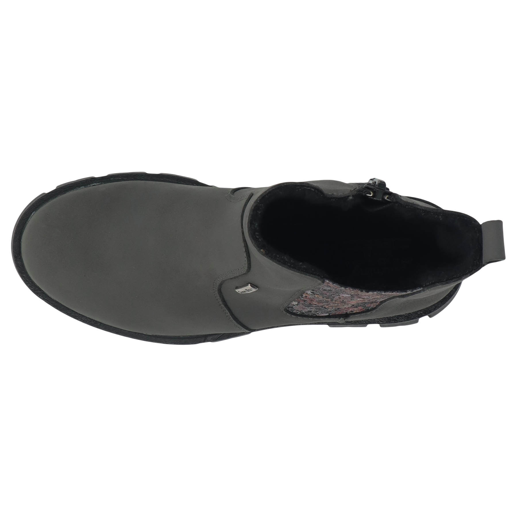 graue stiefeletten draufsicht