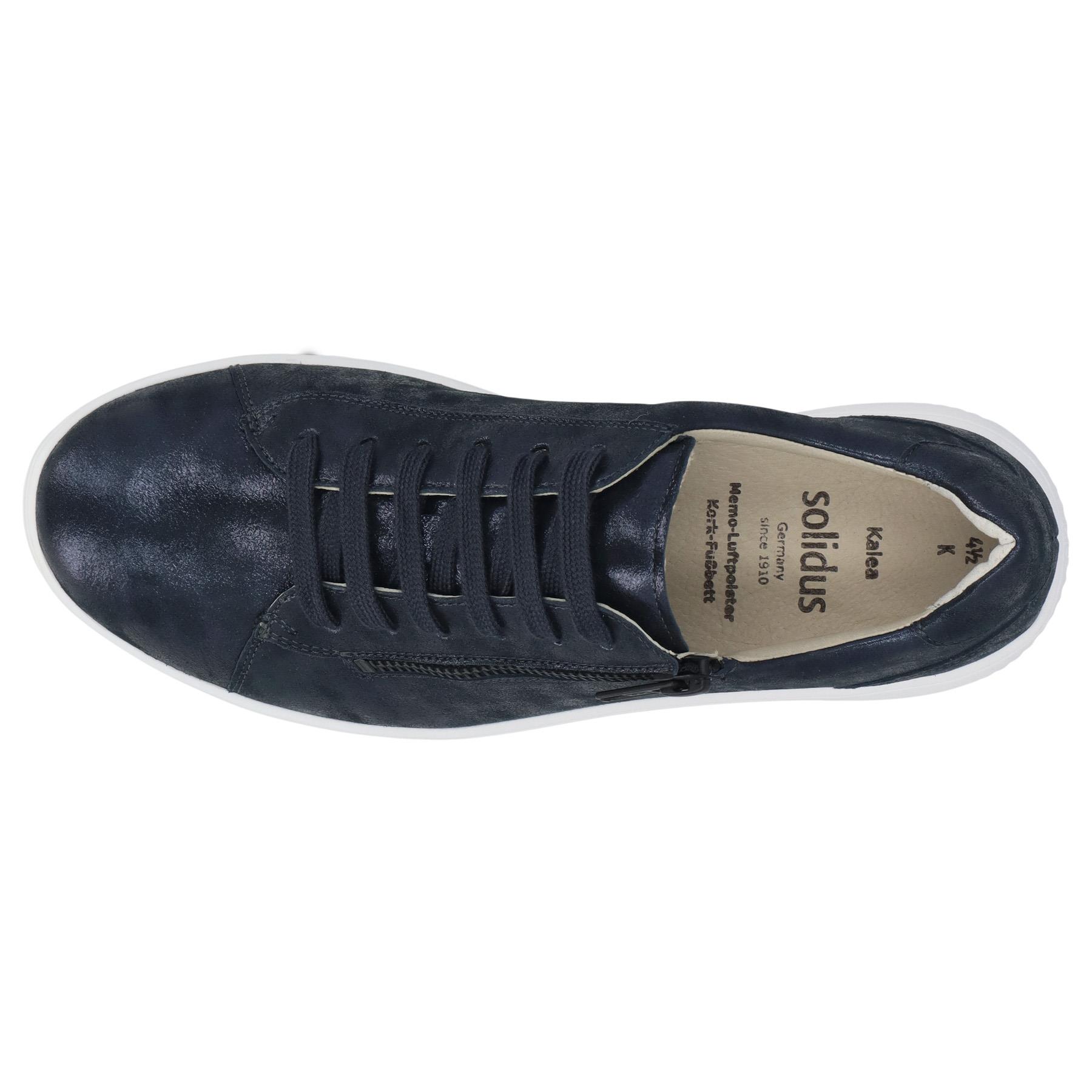 blaue halbschuh draufsicht