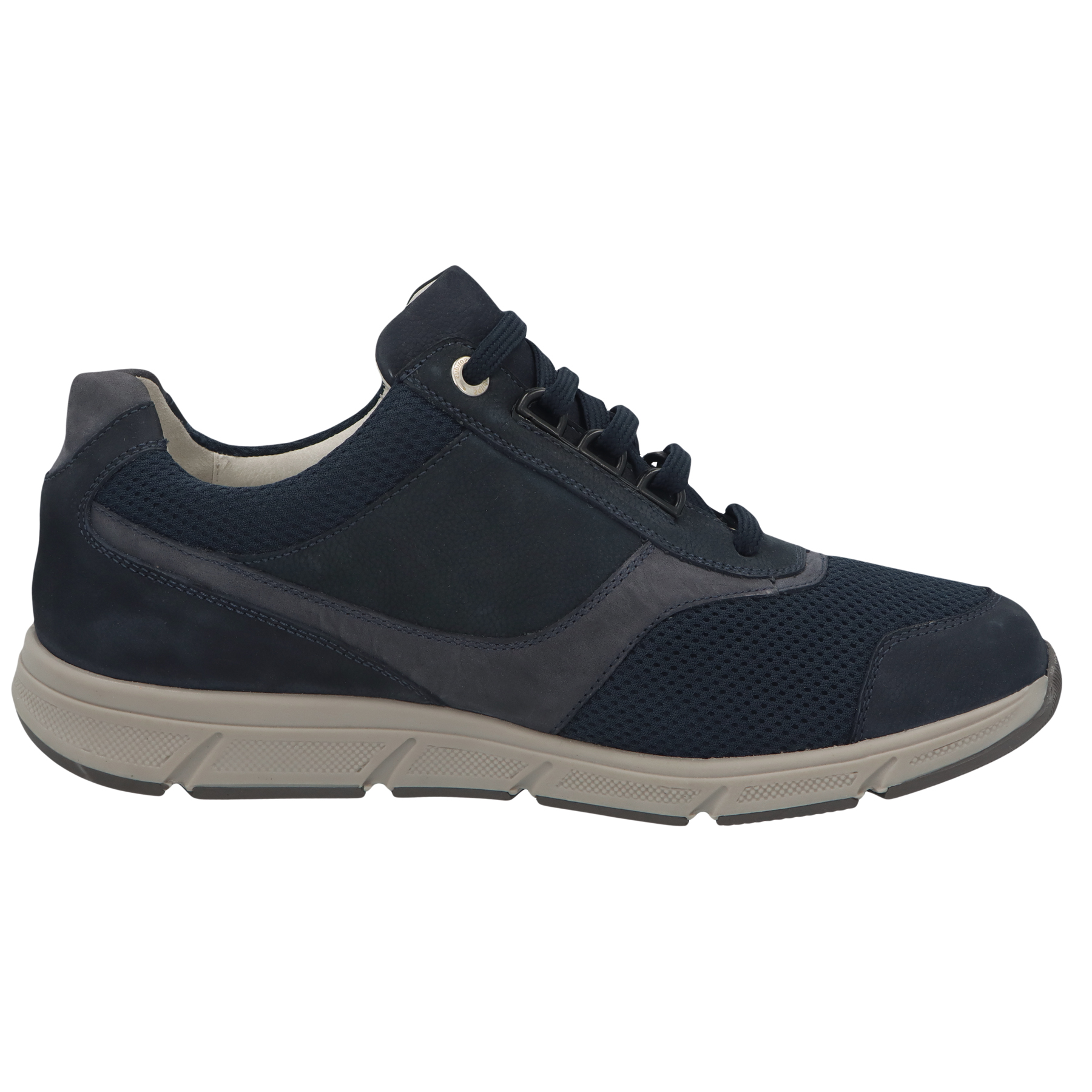 blaue halbschuh seitenansicht rechts