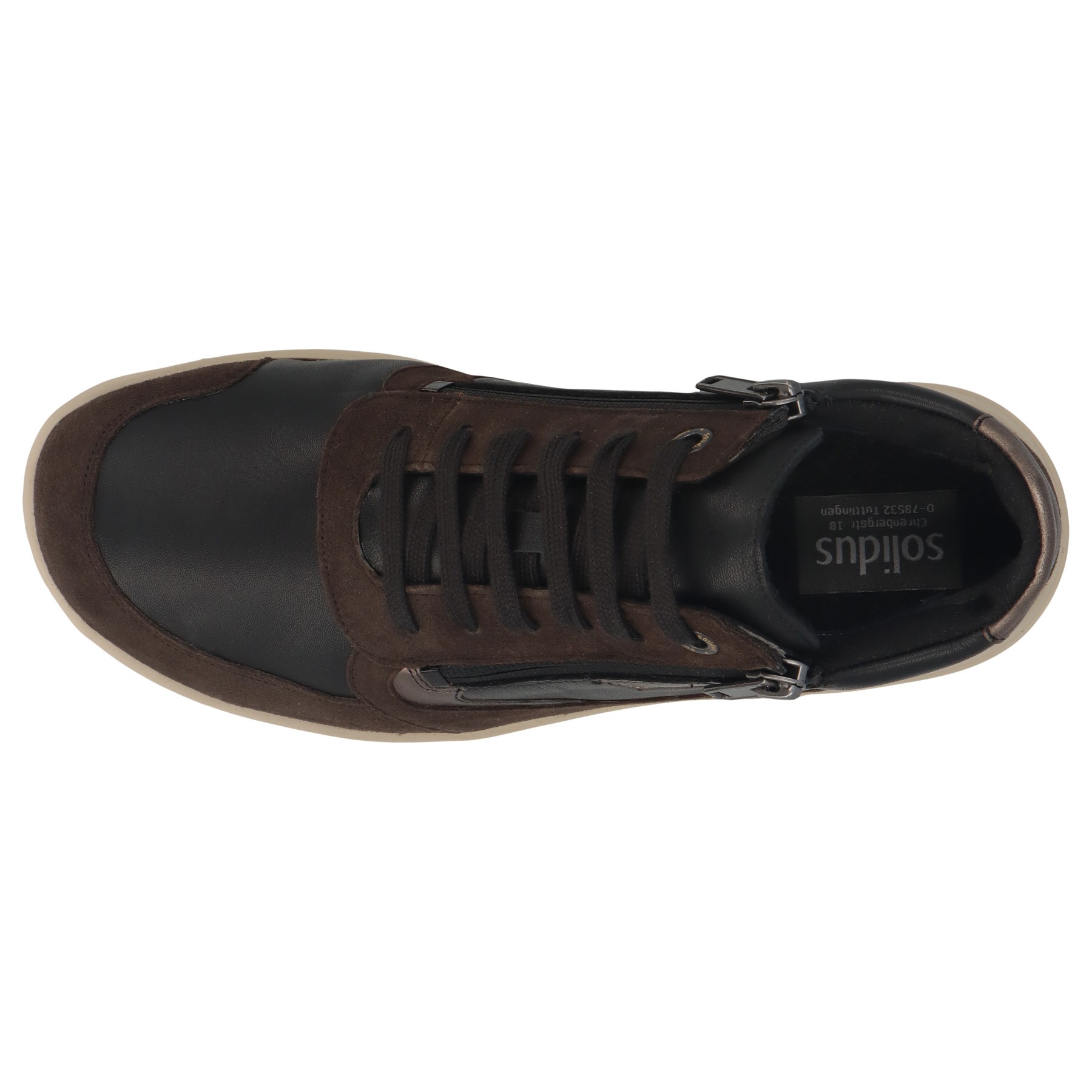 braune stiefel draufsicht