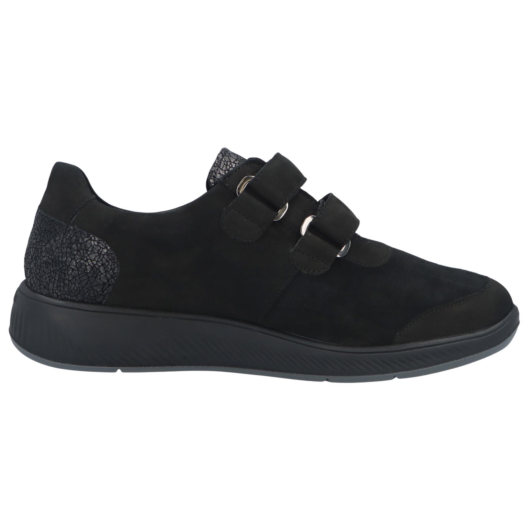 schwarze slipper seitenansicht rechts