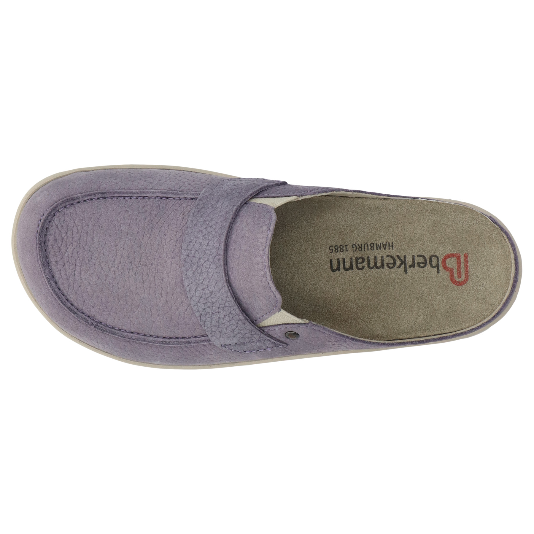 blaue clogs draufsicht