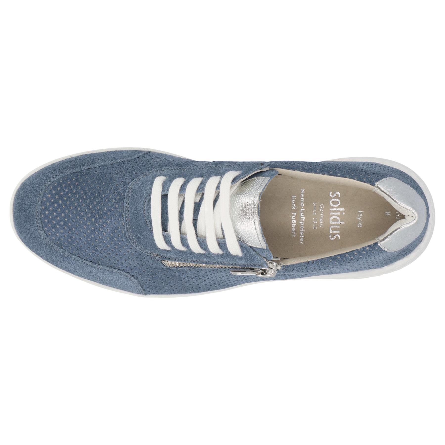 blaue halbschuh draufsicht