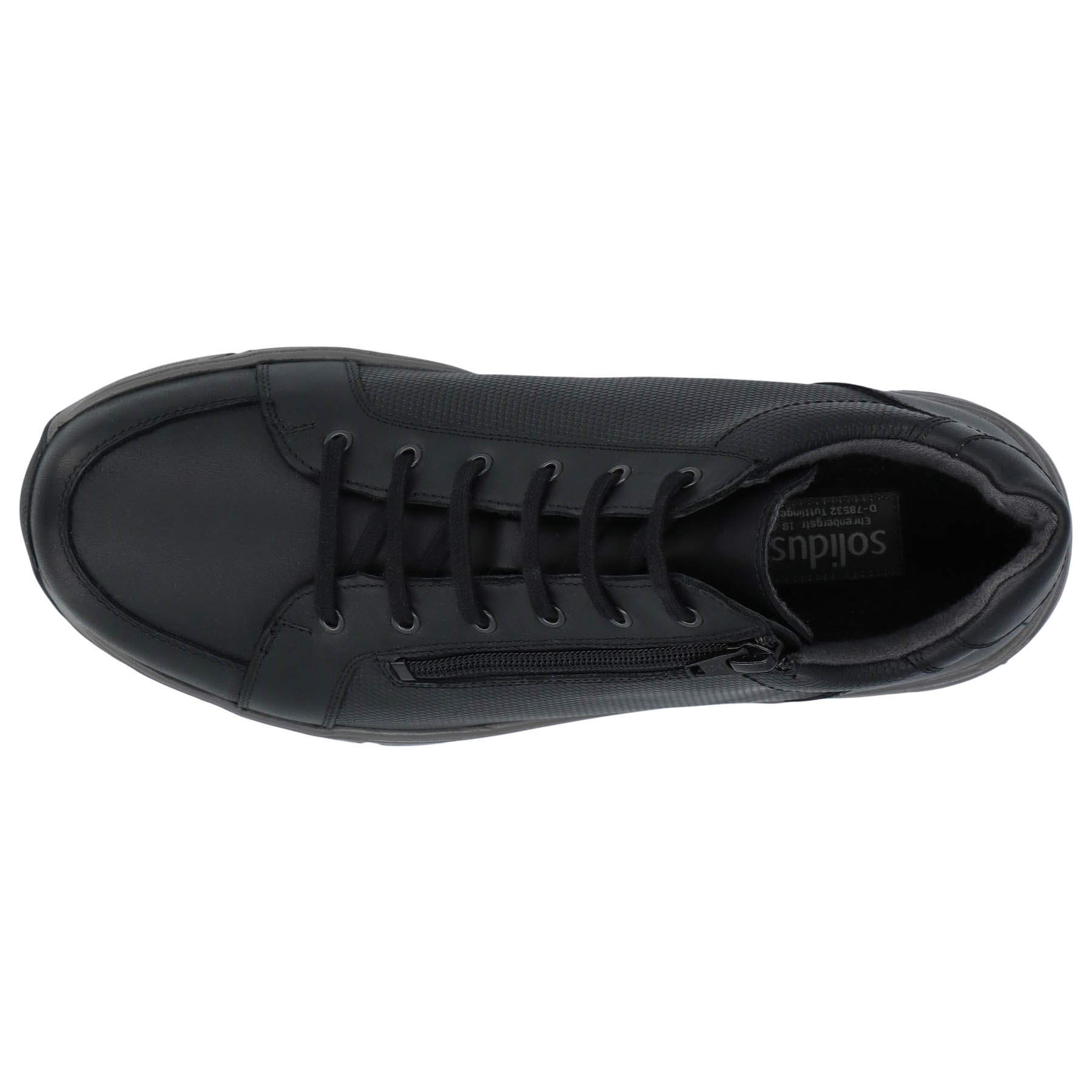 schwarze stiefeletten draufsicht