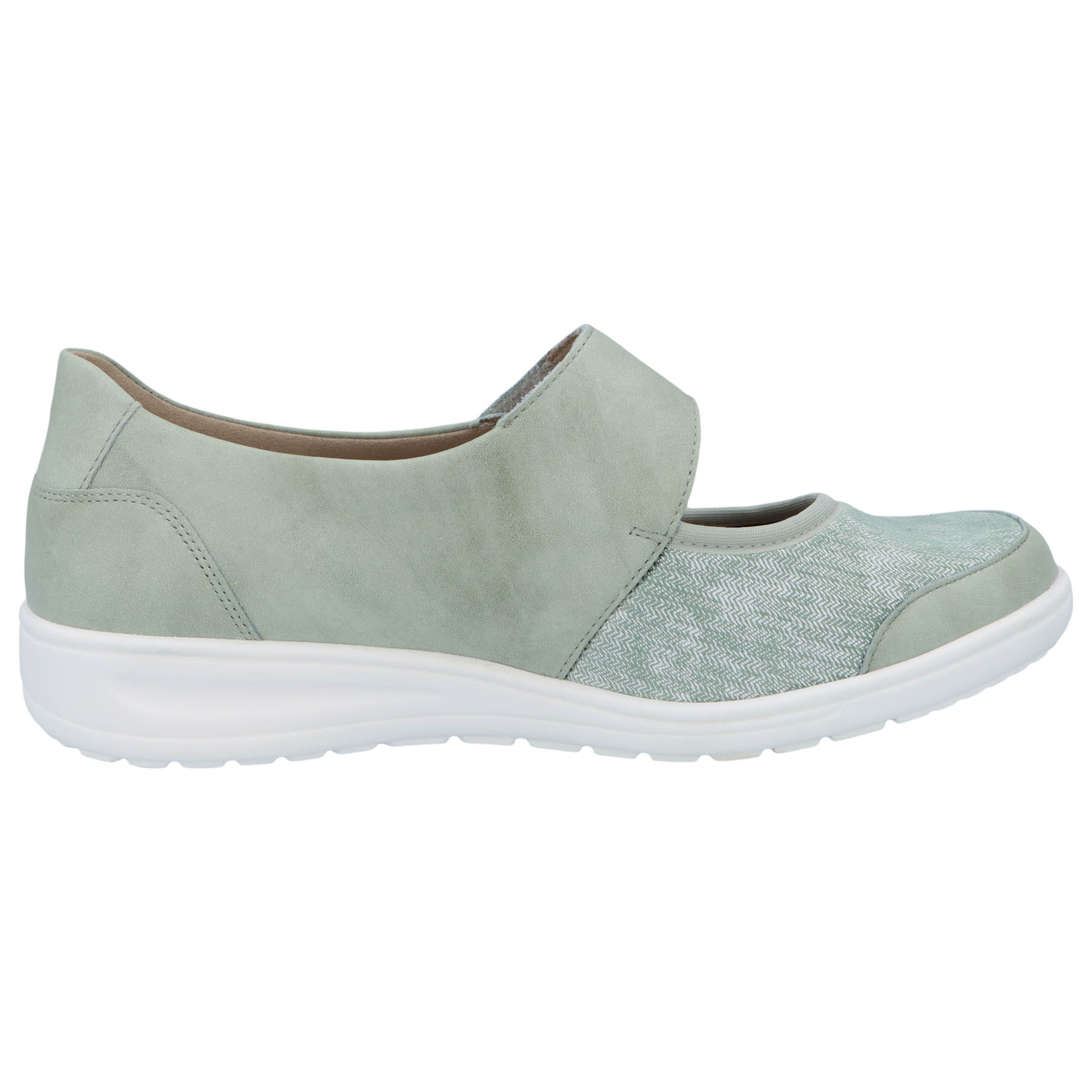 grüne halbschuh seitenansicht rechts