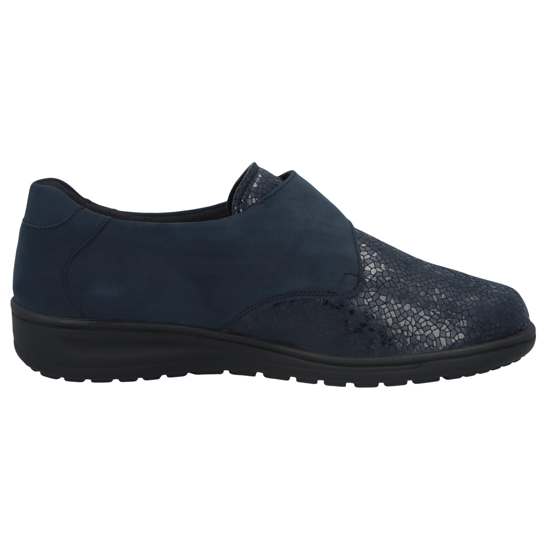 blaue slipper seitenansicht rechts