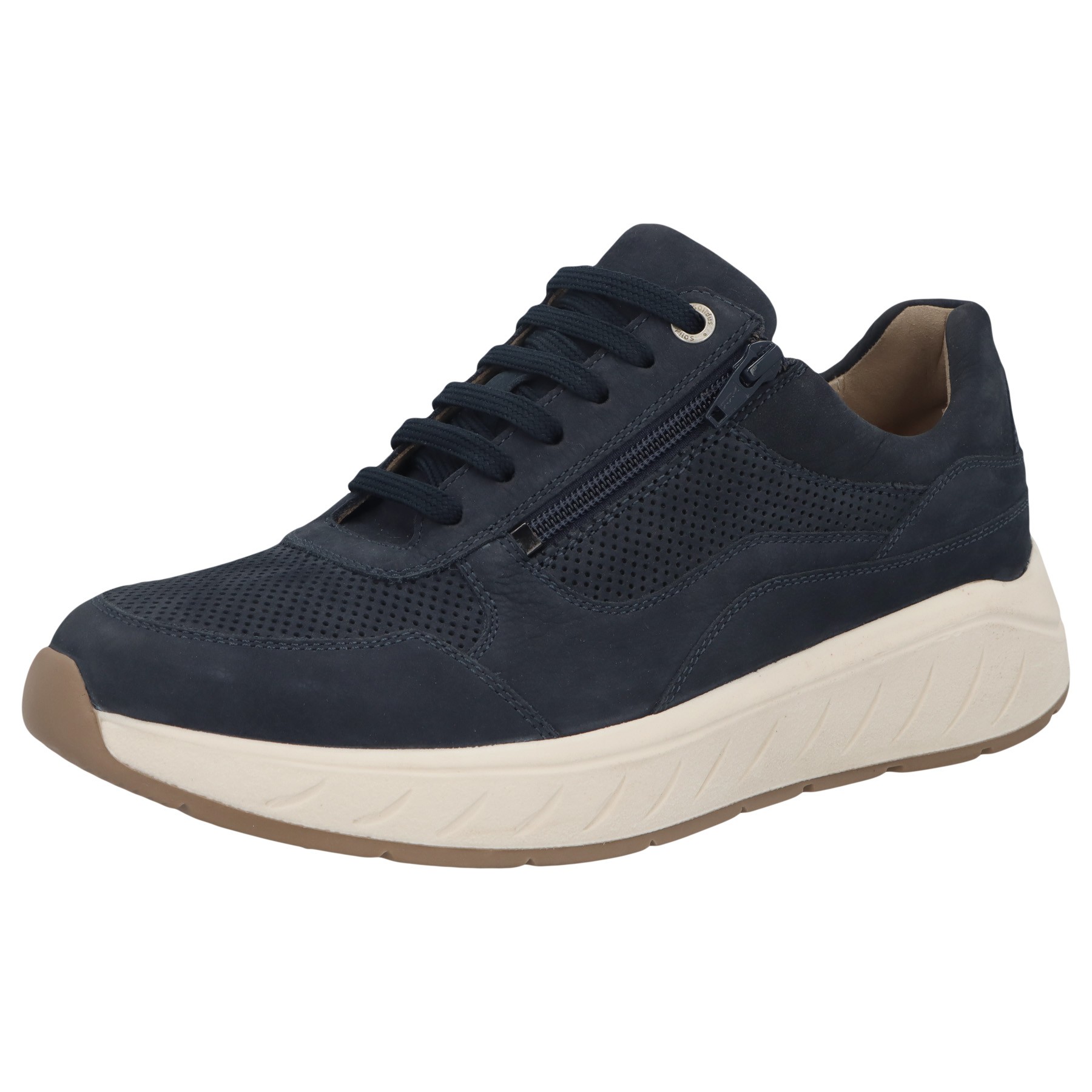blaue halbschuh 3-4 ansicht