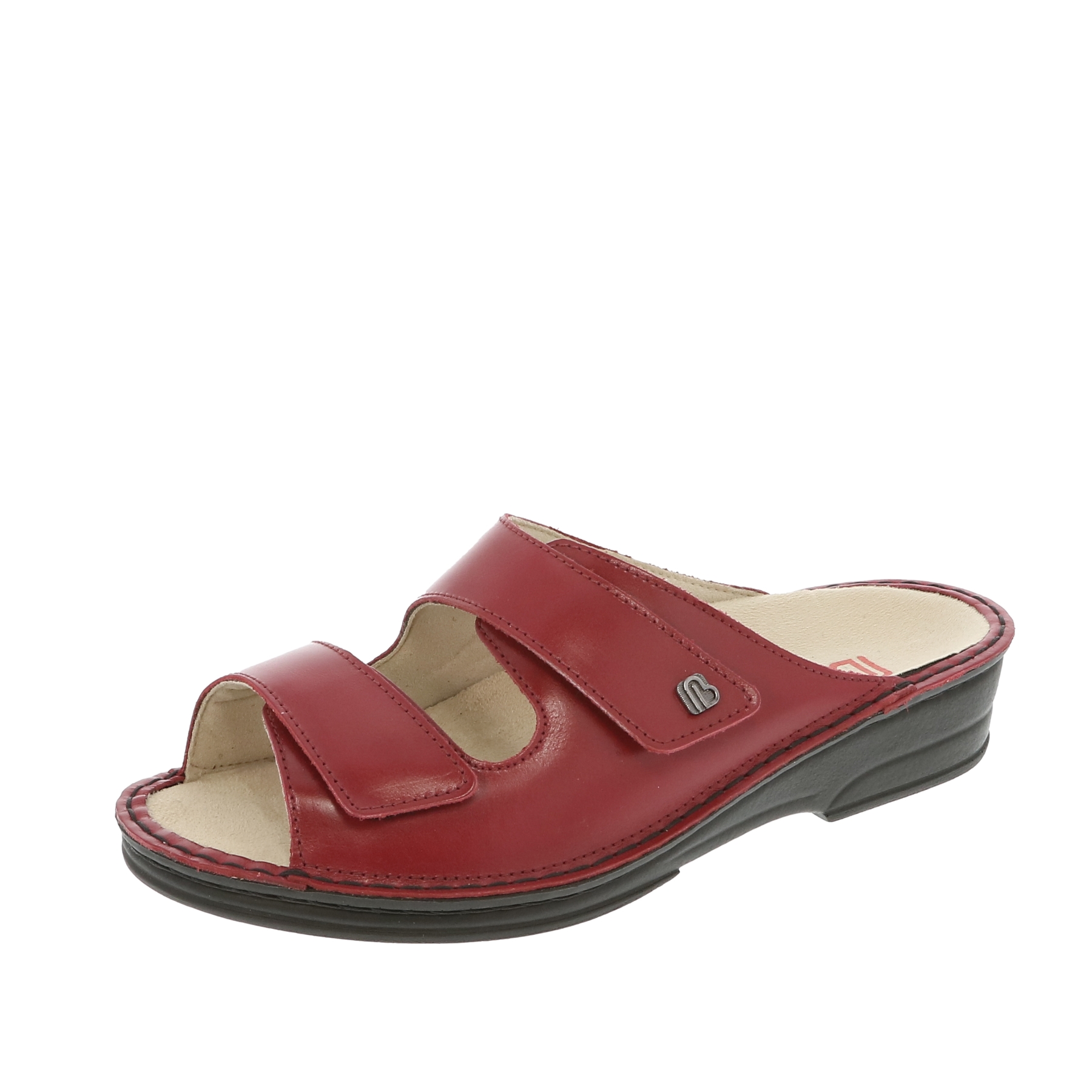 rote pantolette 3-4 ansicht