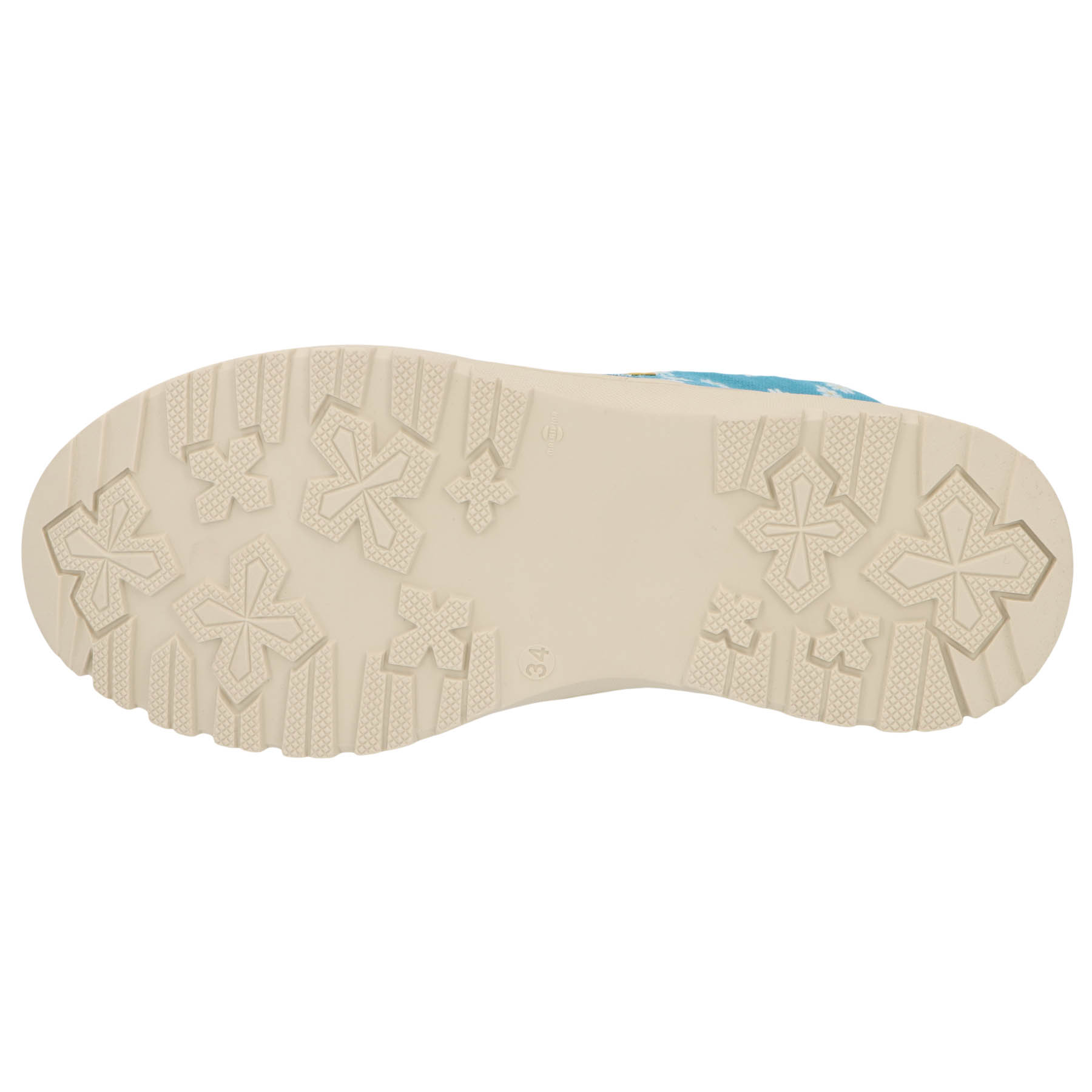 blaue stiefeletten sohlenansicht