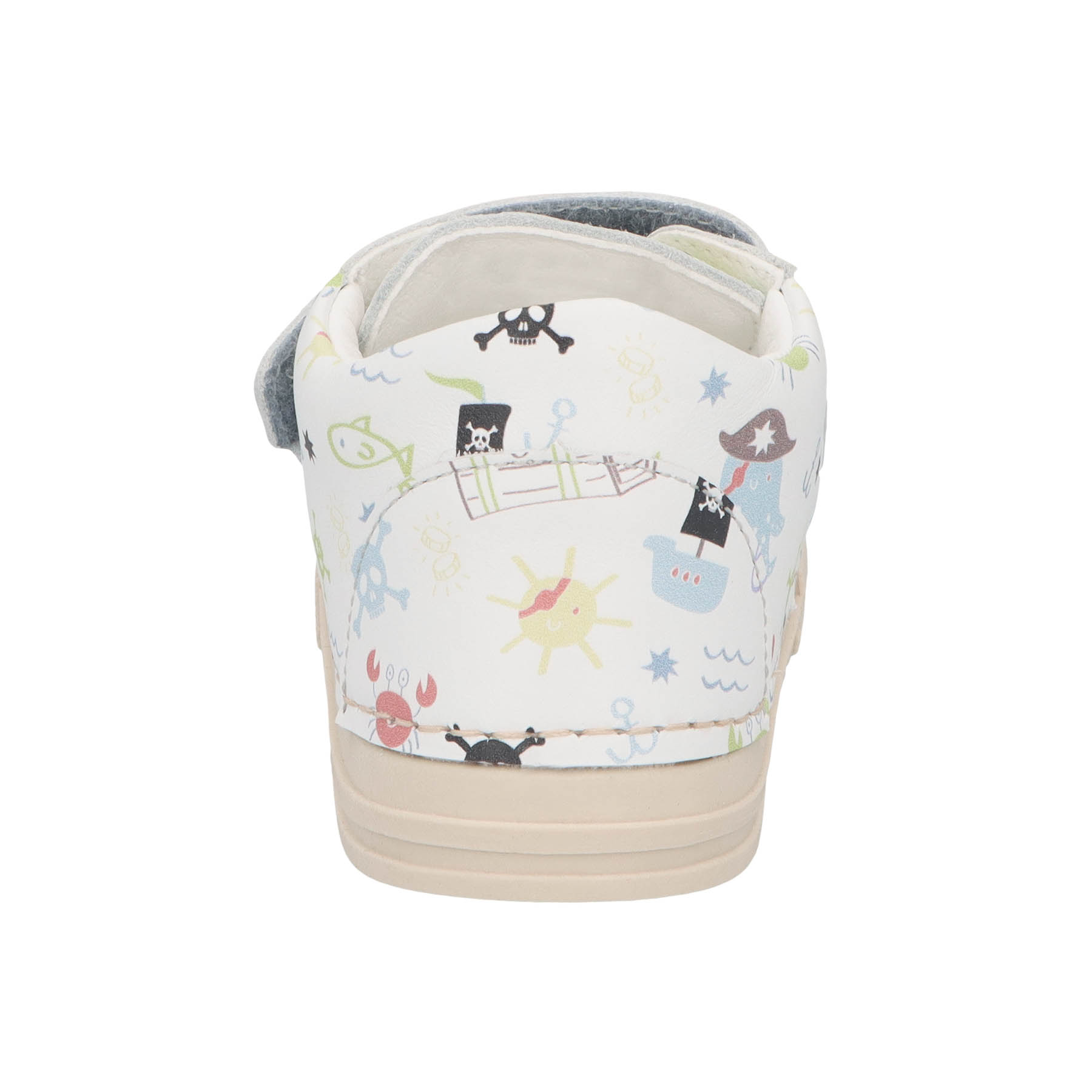 mehrfarbige lauflernschuhe hinteransicht