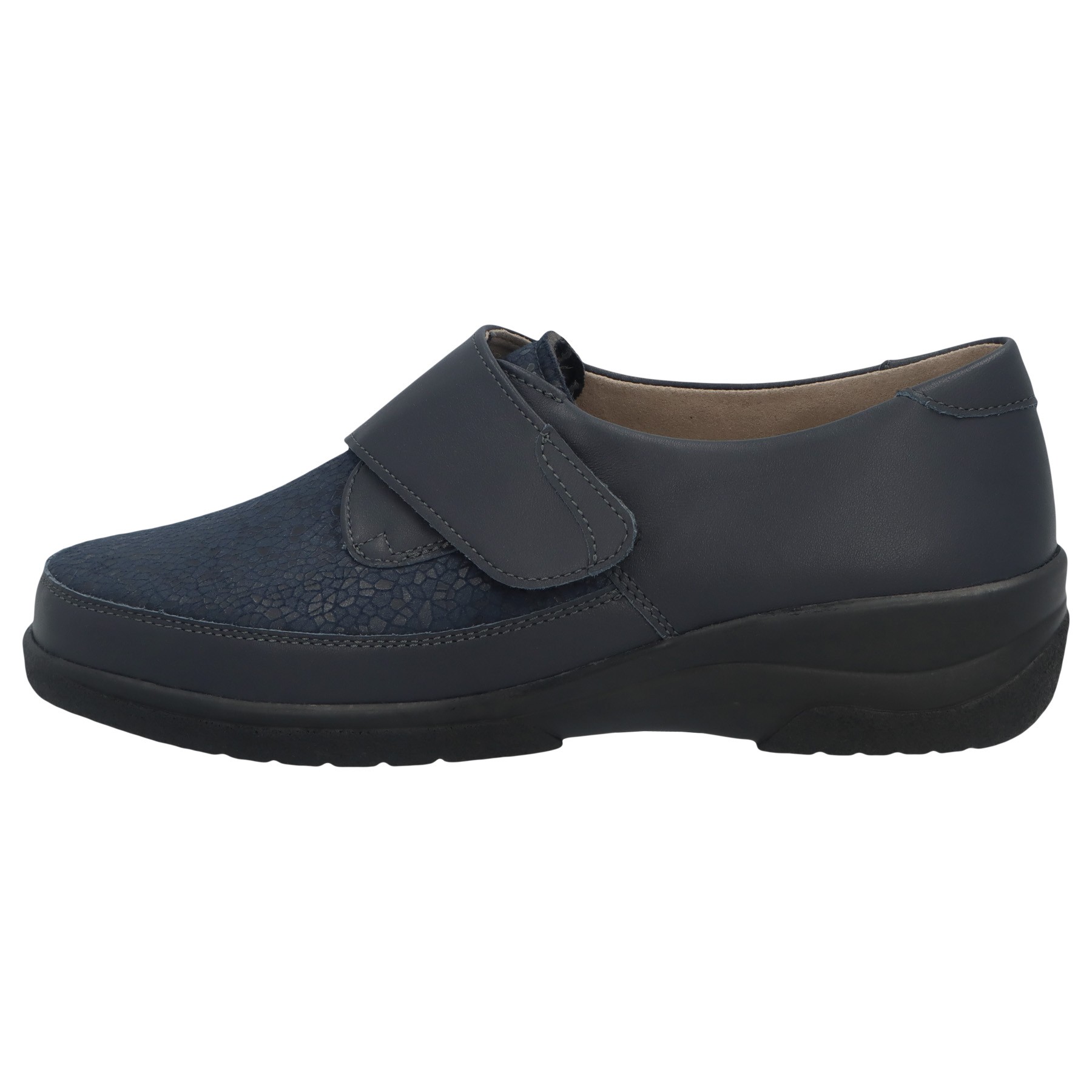 blaue slipper seitenansicht links