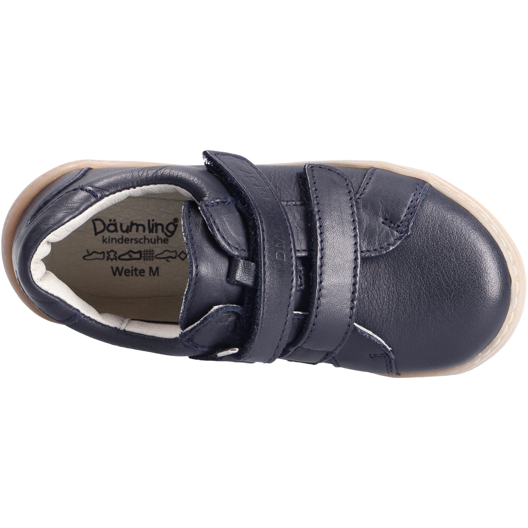 blaue halbschuh draufsicht