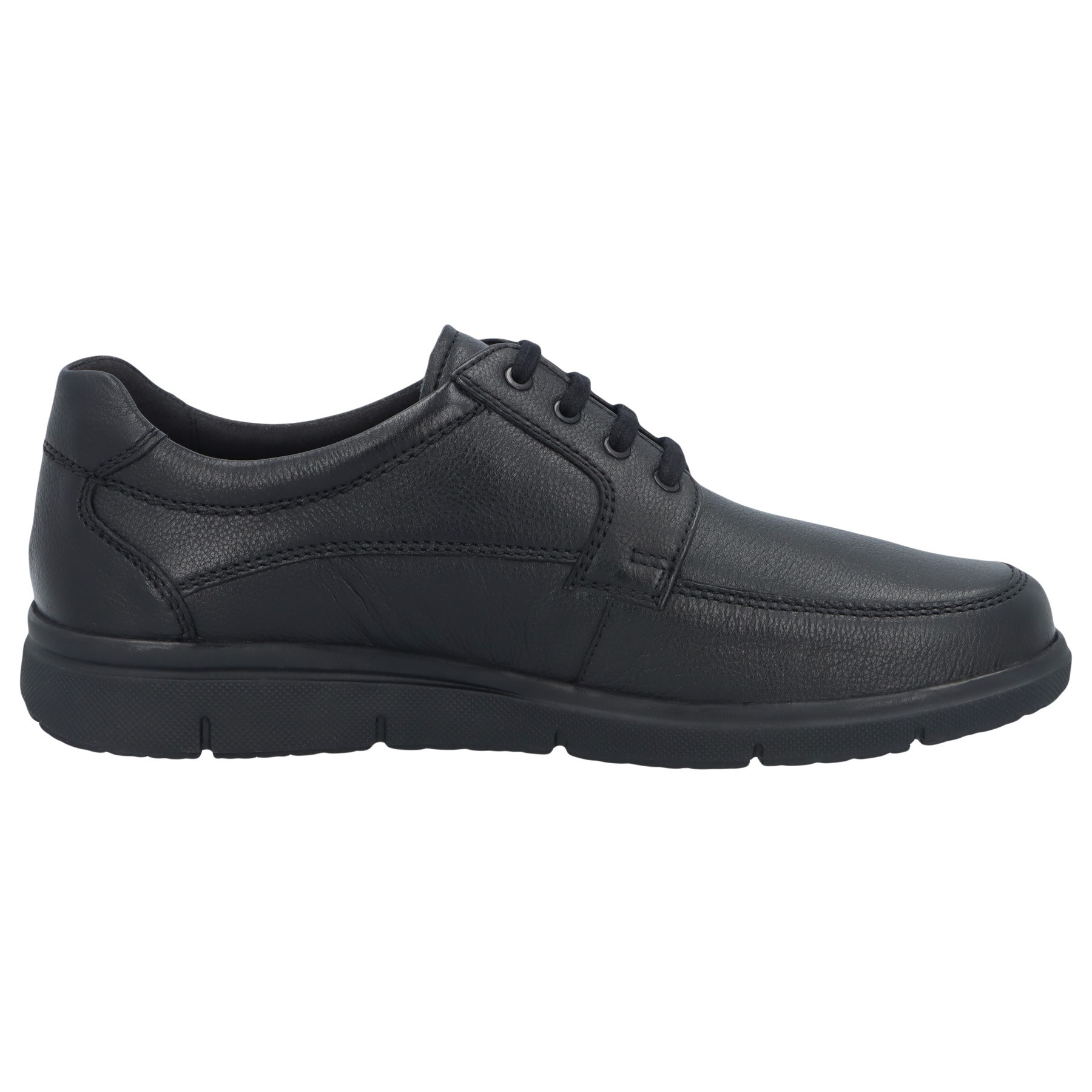schwarze halbschuh seitenansicht rechts