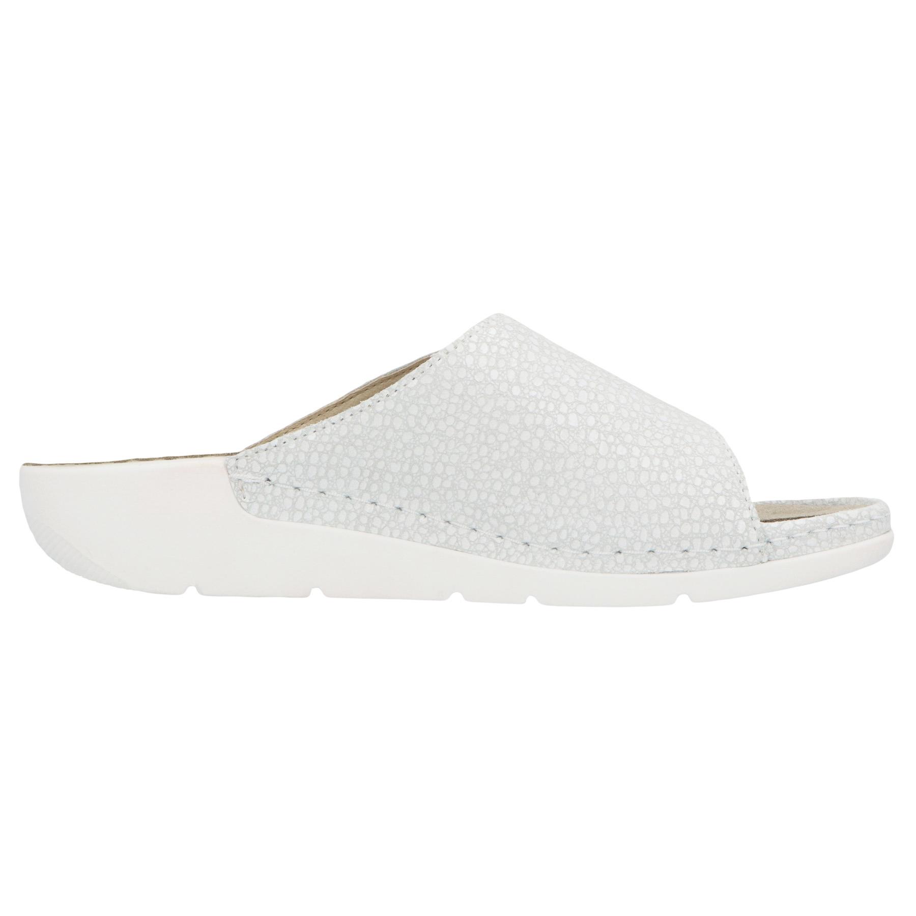 weiße pantolette seitenansicht rechts