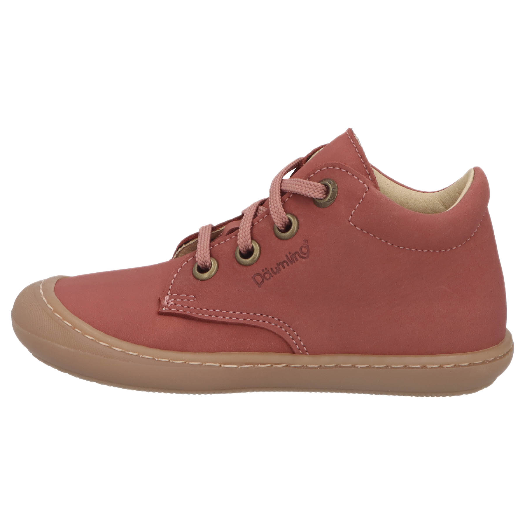 rote lauflernschuhe seitenansicht links