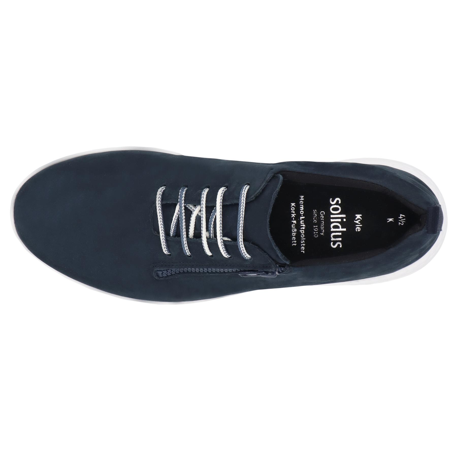 blaue halbschuh draufsicht